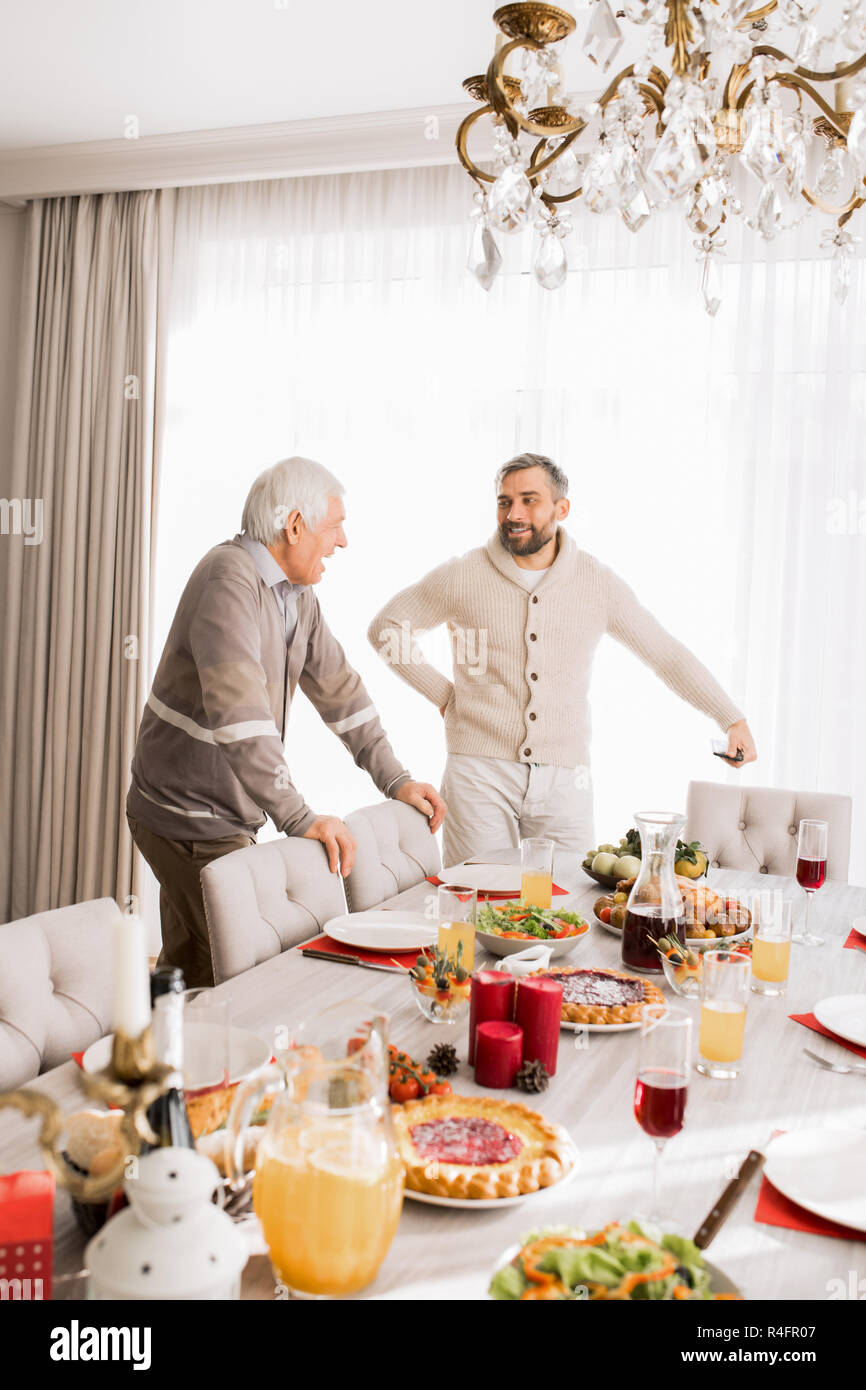 Father and Son at Home Stock Photo