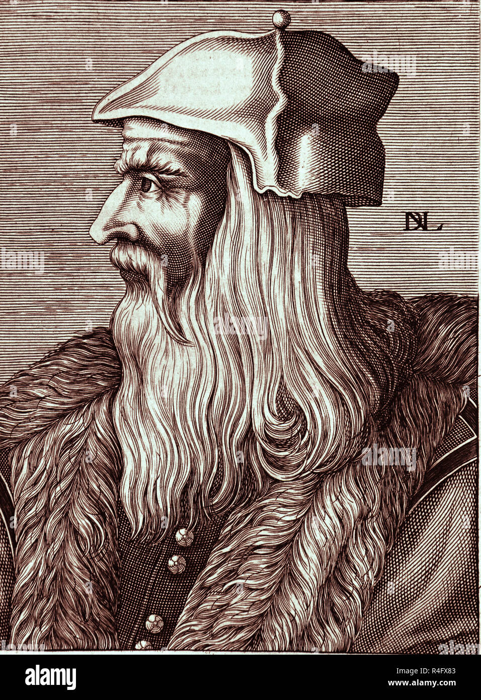 RETRATO DE LEONARDO DA VINCI (1452/1519) - PINTOR DEL RENACIMIENTO  ITALIANO. Location: PRIVATE COLLECTION. MADRID. SPAIN Stock Photo - Alamy