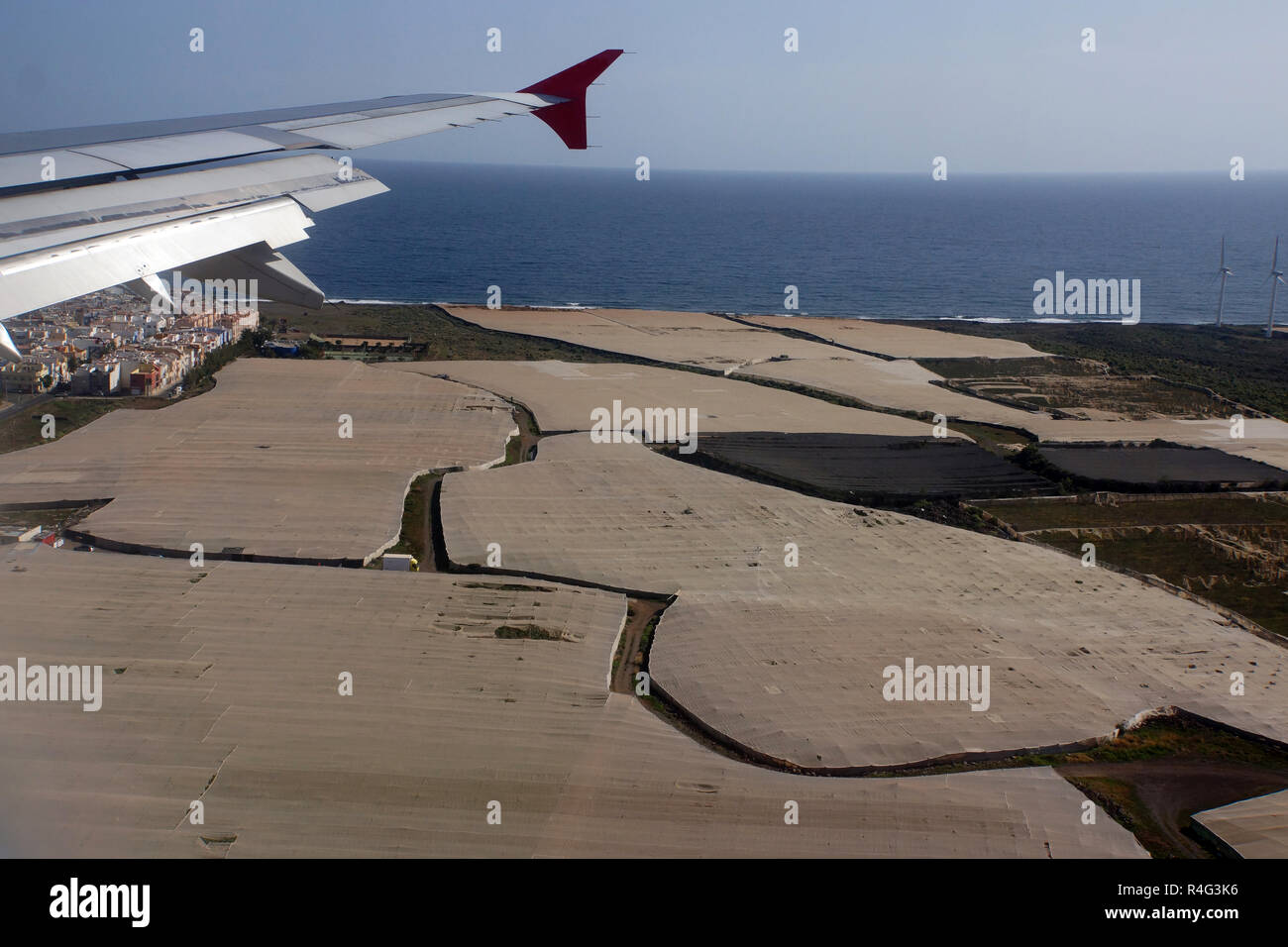 greenhouses near the airport Stock Photo Alamy
