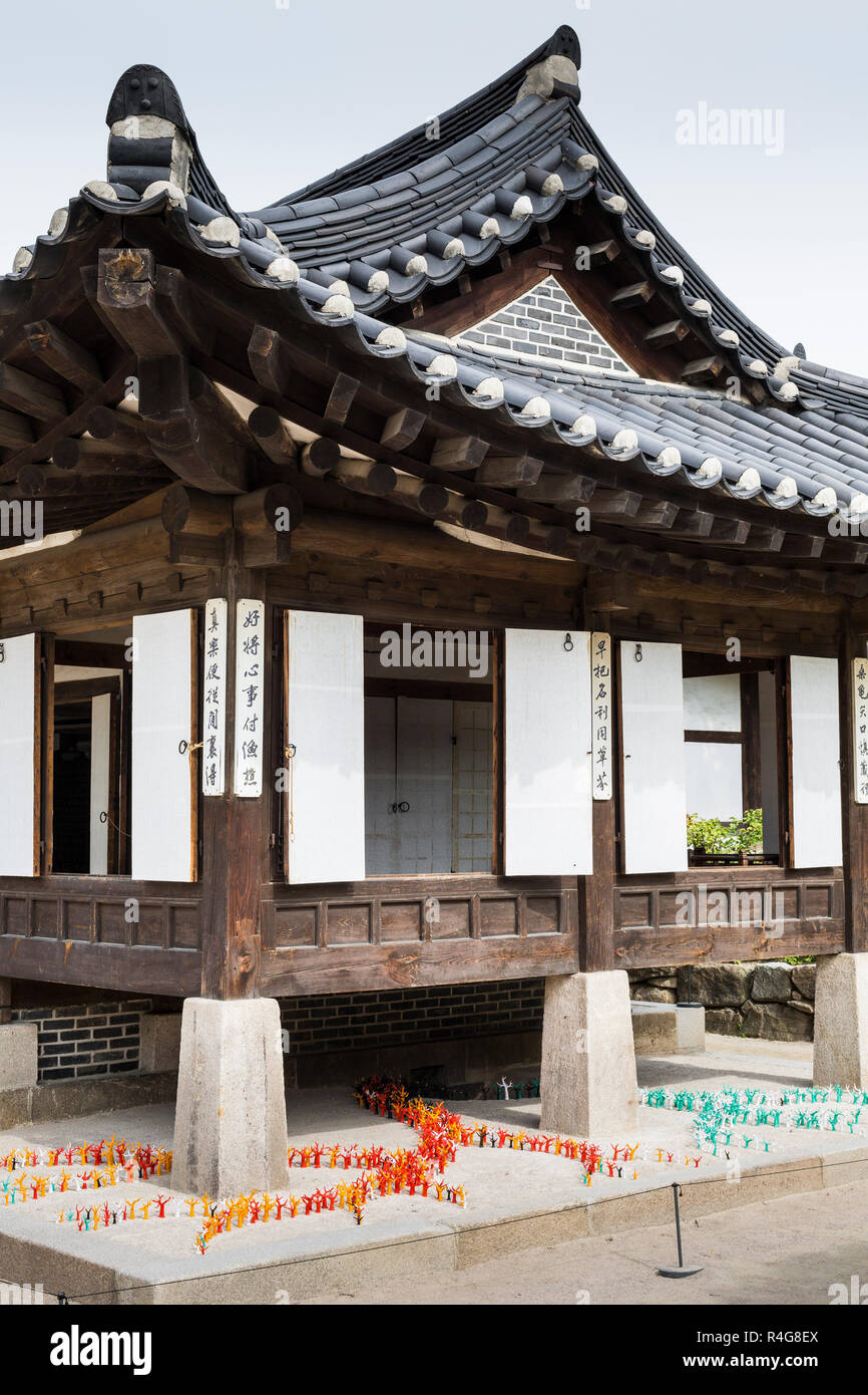Korea Old House at Namsangol Hanok Village in Seoul South Korea Stock ...