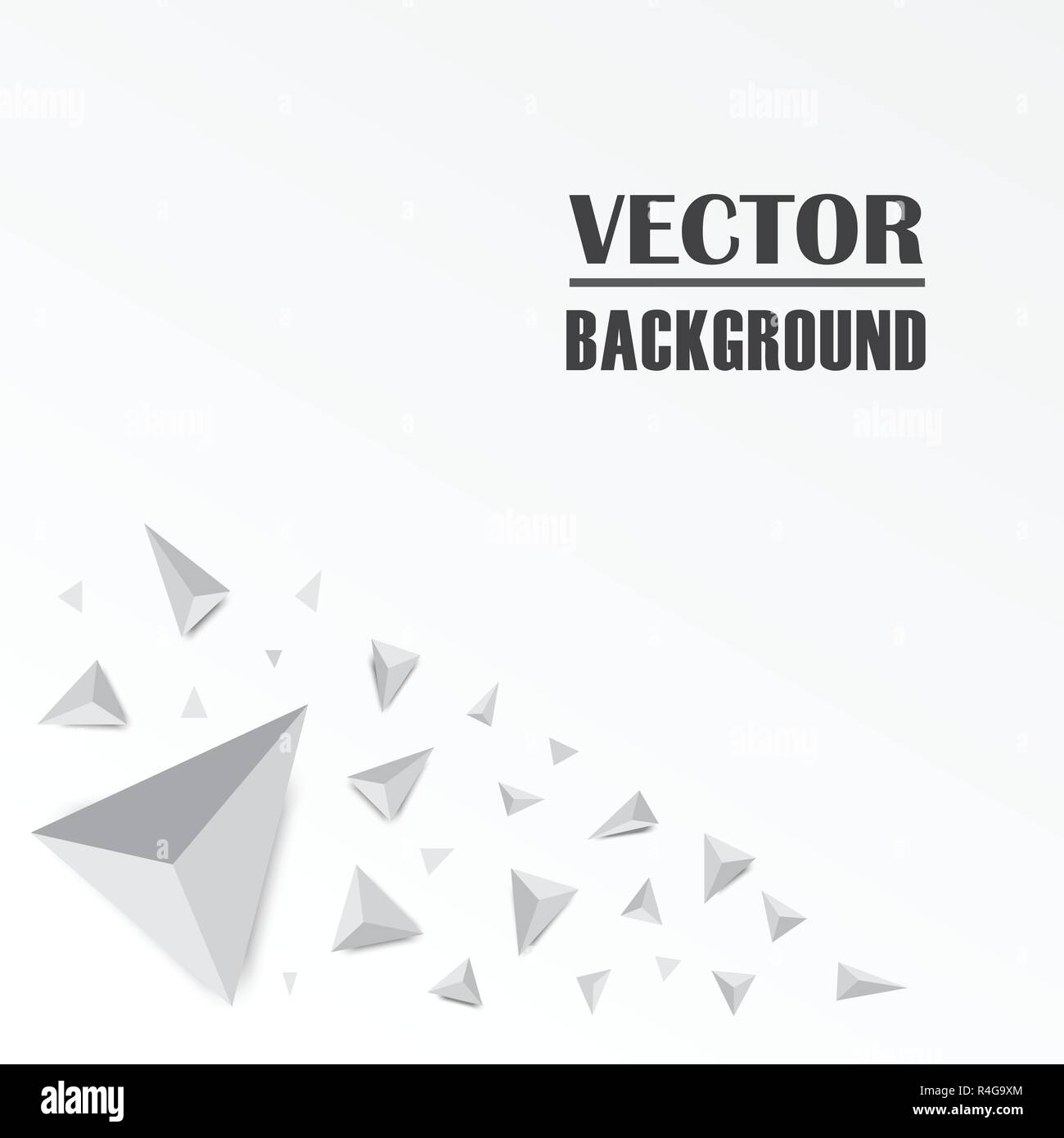 Abstract 3D Triangle Background. Vector illustration Stock Vector Image ...