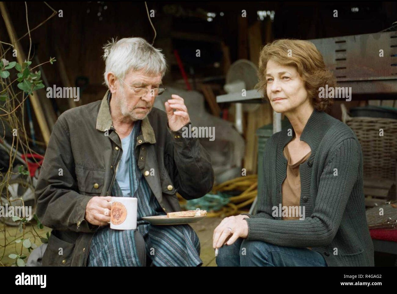 45 YEARS 2015Artificial Eye film with Tom Courtenay and Charlotte Rampling Stock Photo