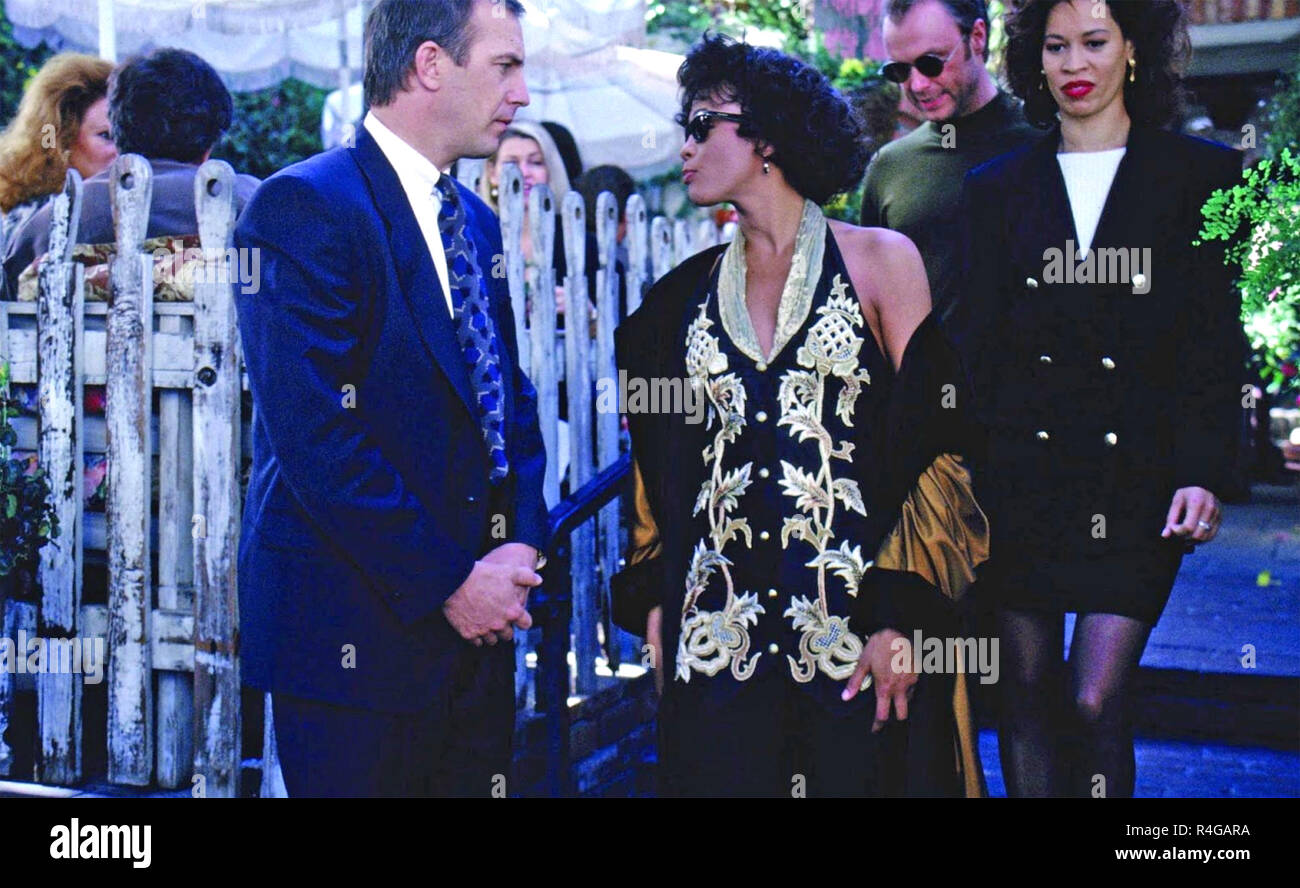 THE BODYGUARD 1992 Warner Bros film with Whitney Houston and Kevin Costner Stock Photo