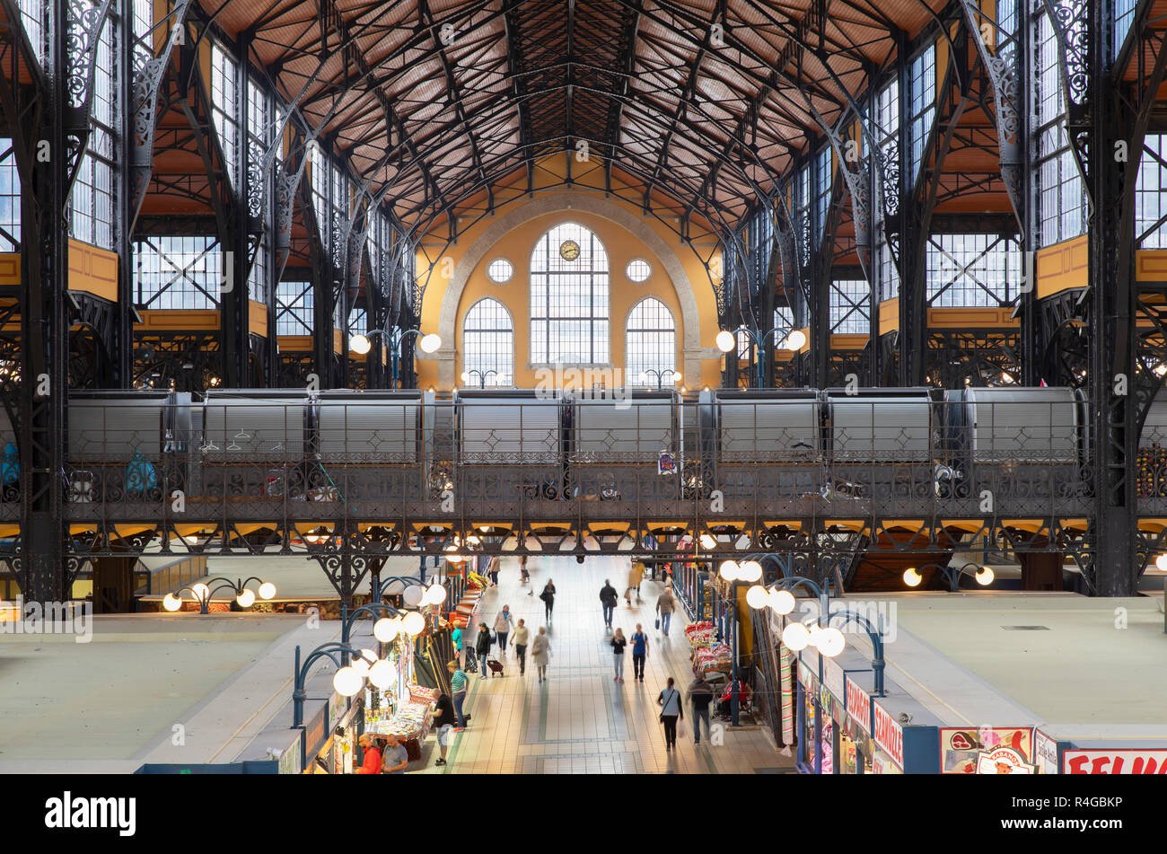 Central Market Hall, Budapest, Hungary Stock Photo