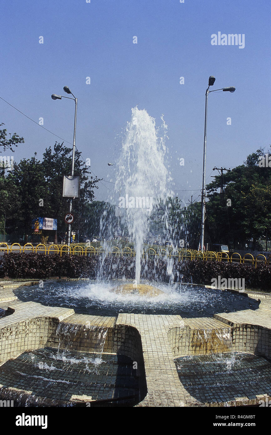 Water fountain, Sarasbaug, Pune, Maharashtra, India, Asia Stock Photo