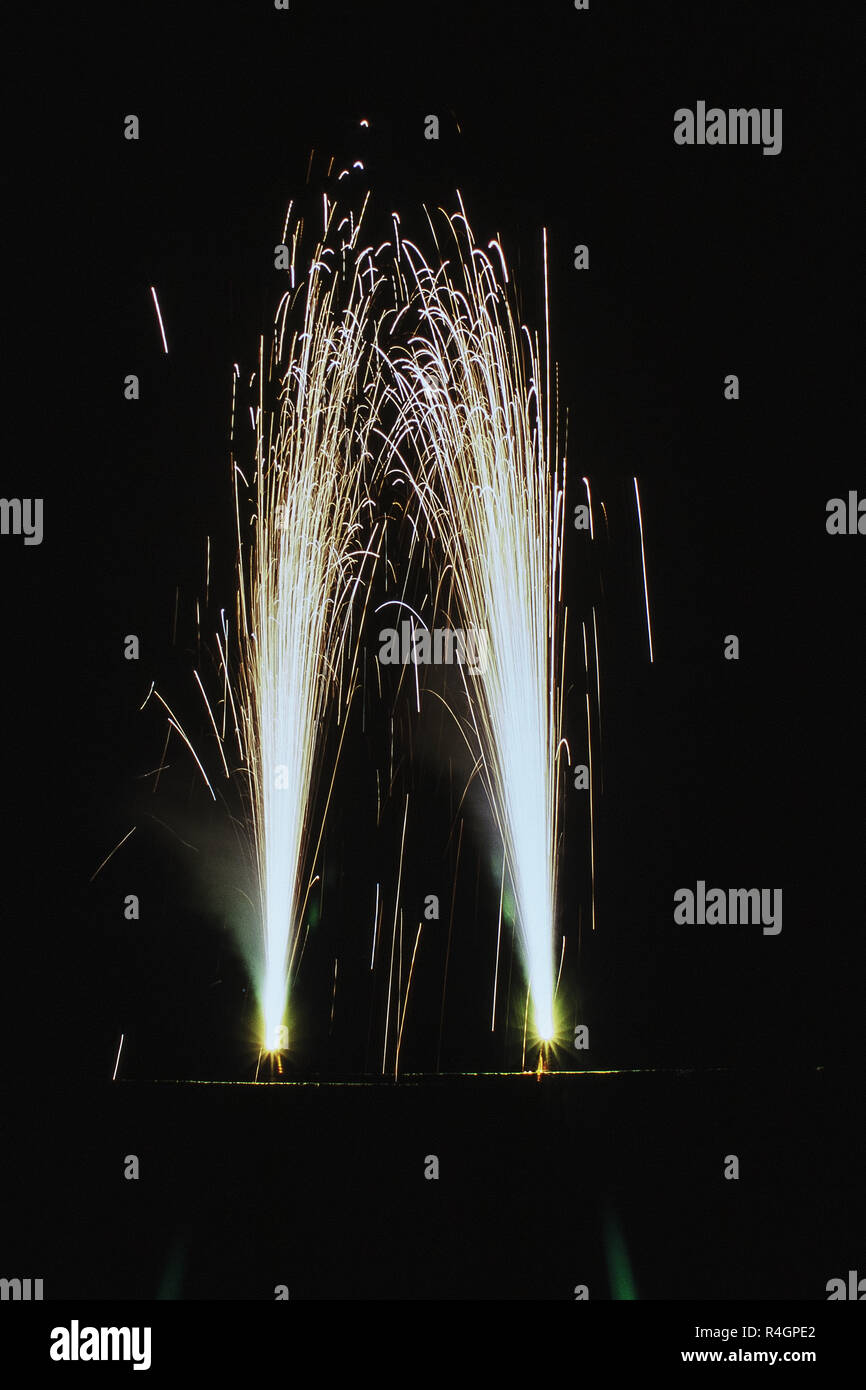 Firework display, Diwali festival, Mumbai, India, Asia Stock Photo