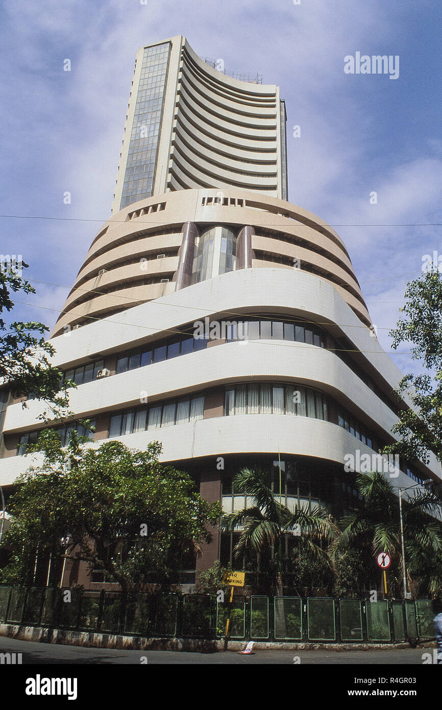 Bombay Stock Exchange building, Mumbai, Maharashtra, India, Asia Stock Photo