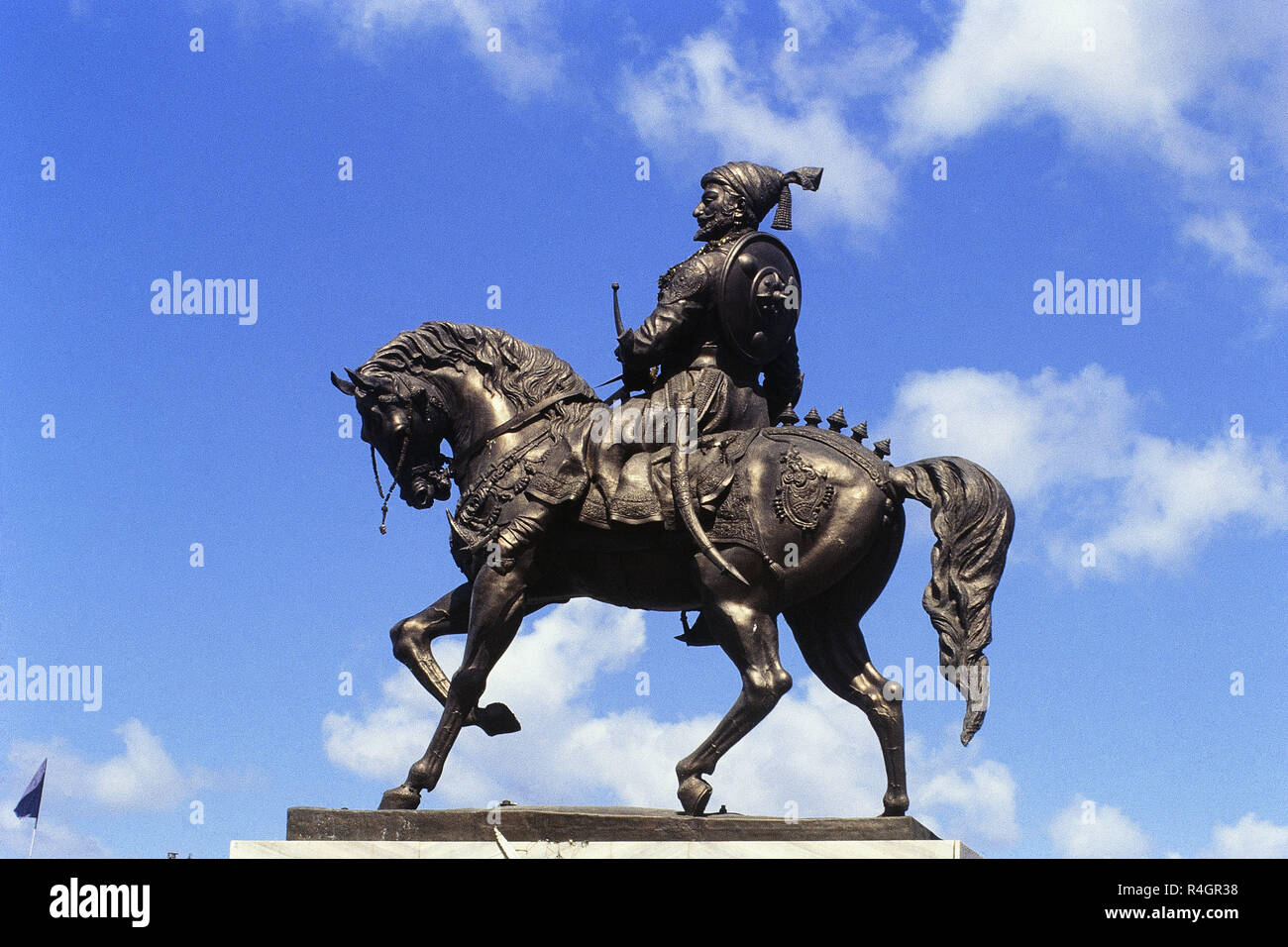 Statue of Shivaji Maharaj, Solapur, Maharashtra, India, Asia Stock Photo