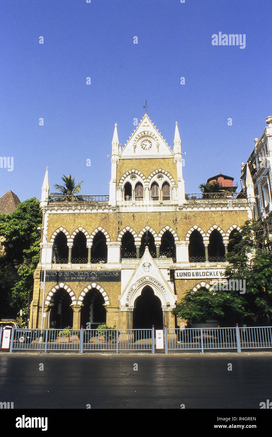 Exterior view of David Sassoon Library, Fort, Mumbai, India, Asia Stock Photo