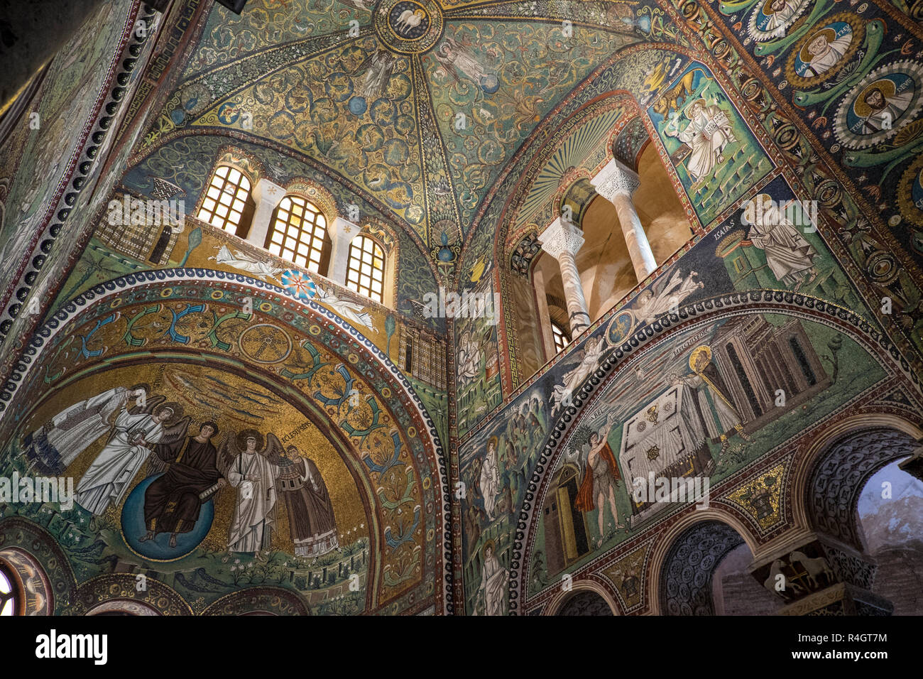 Italy, EmiliaRomagna, Ravenna mosaics in the Basilica of Sant' Apollinare Nuovo (Basilica of