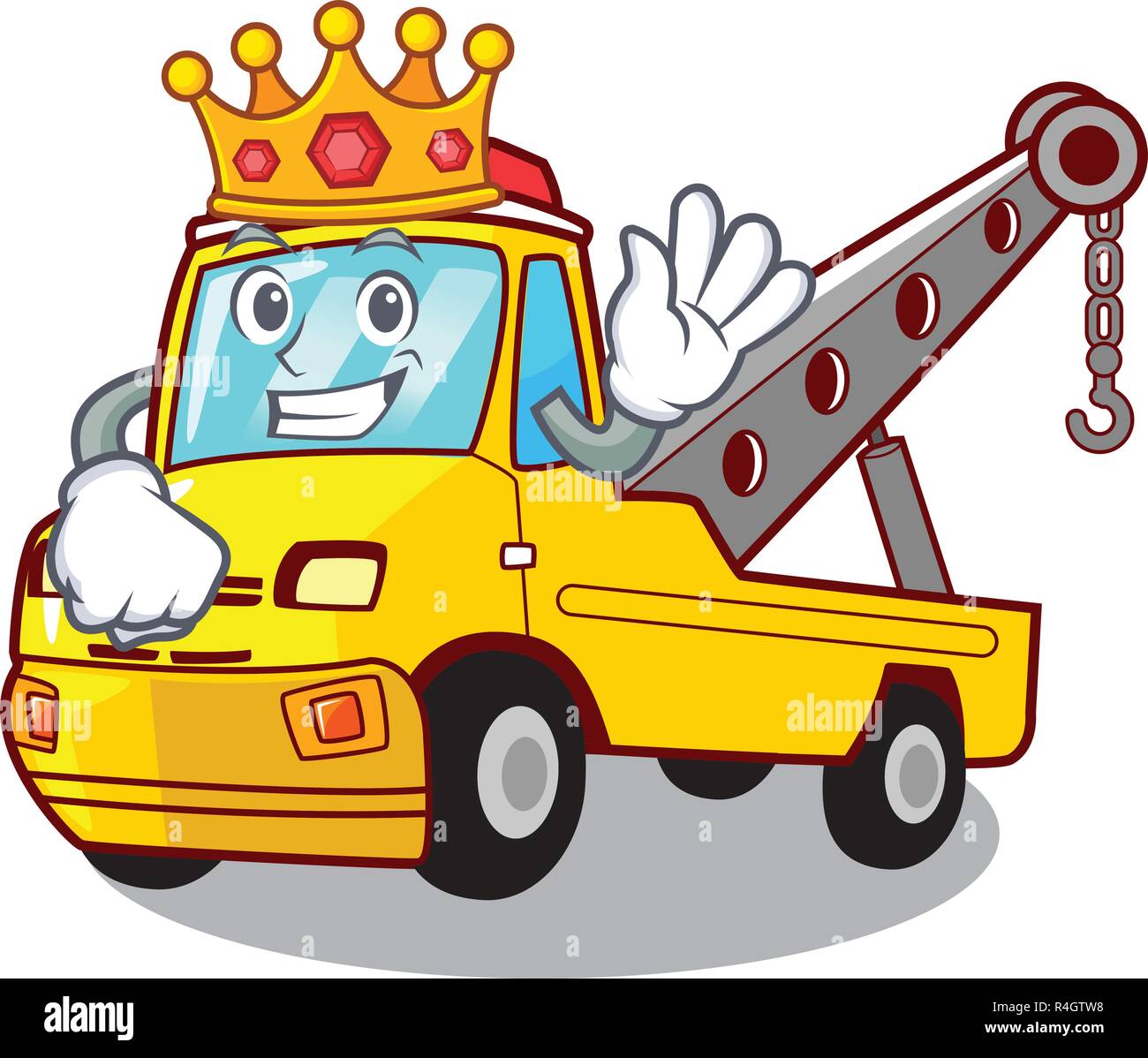 King tow truck for vehicle branding character Stock Vector Image & Art ...