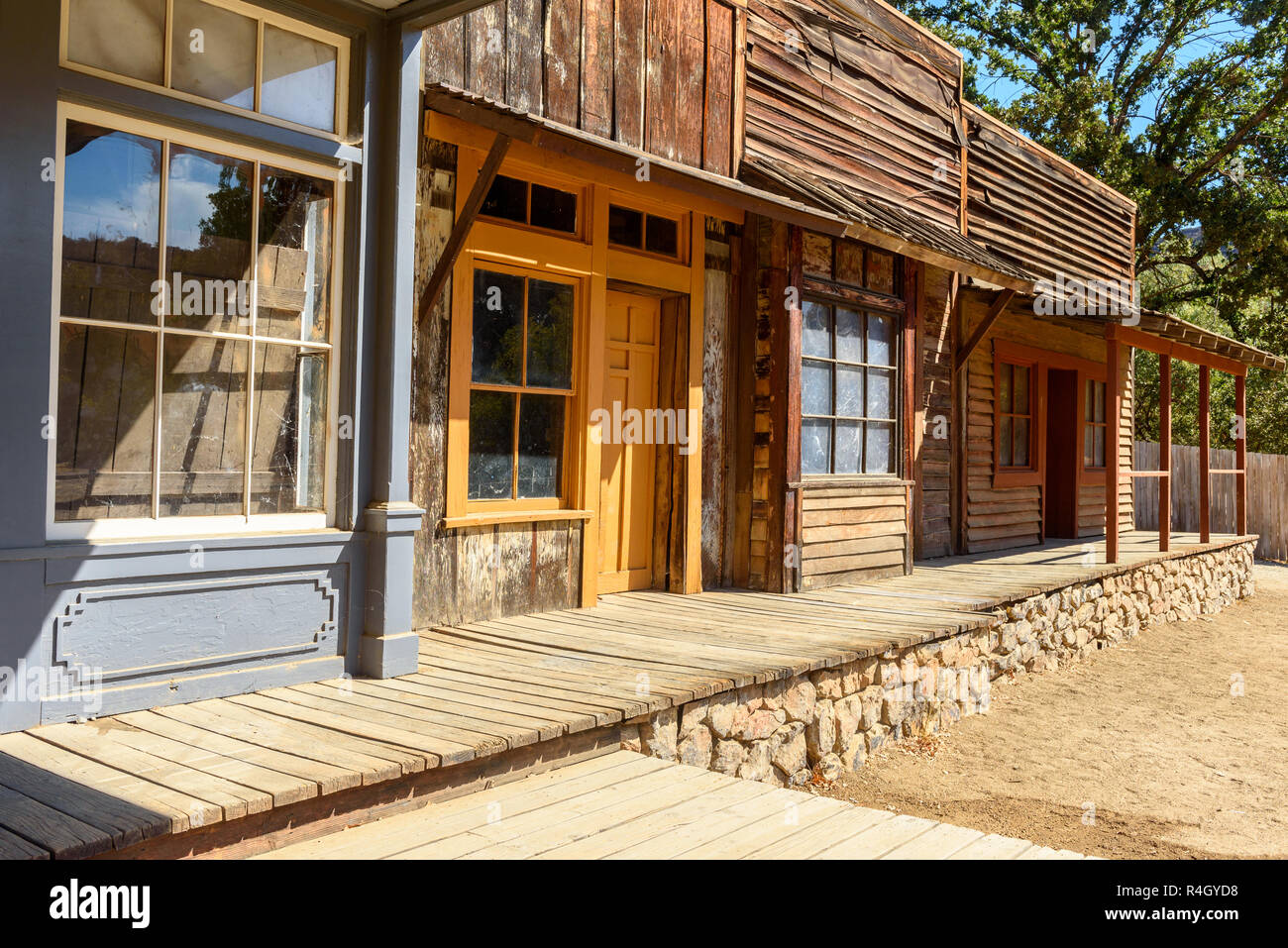 Los Angeles, California. November 29, 2017. Paramount Ranch which was destroyed and burnt out by Woolsey fire, November 29, 2017, Los Angeles, CA. Stock Photo