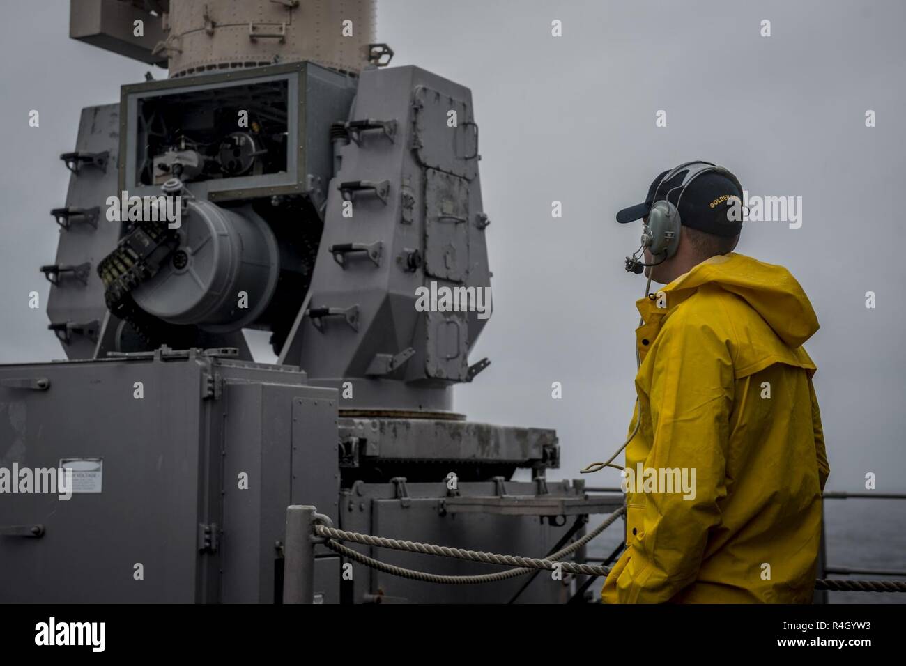 ATLANTIC OCEAN (Sept. 27, 2018) Fire Controlman 3rd Class Sean Martin ...