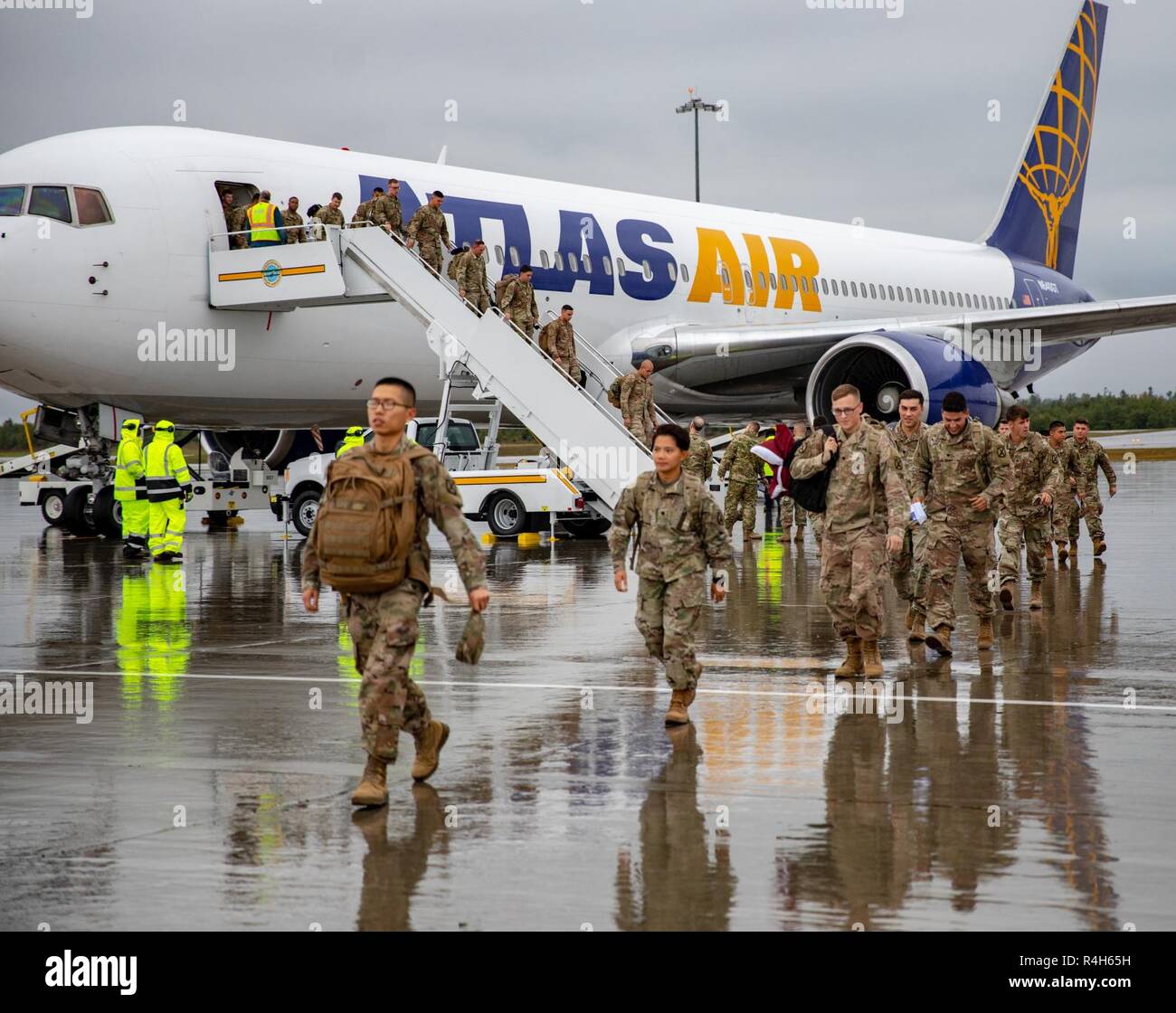 Soldiers with Attack Co., 1st Battalion, 32nd Infantry Regiment, 1st