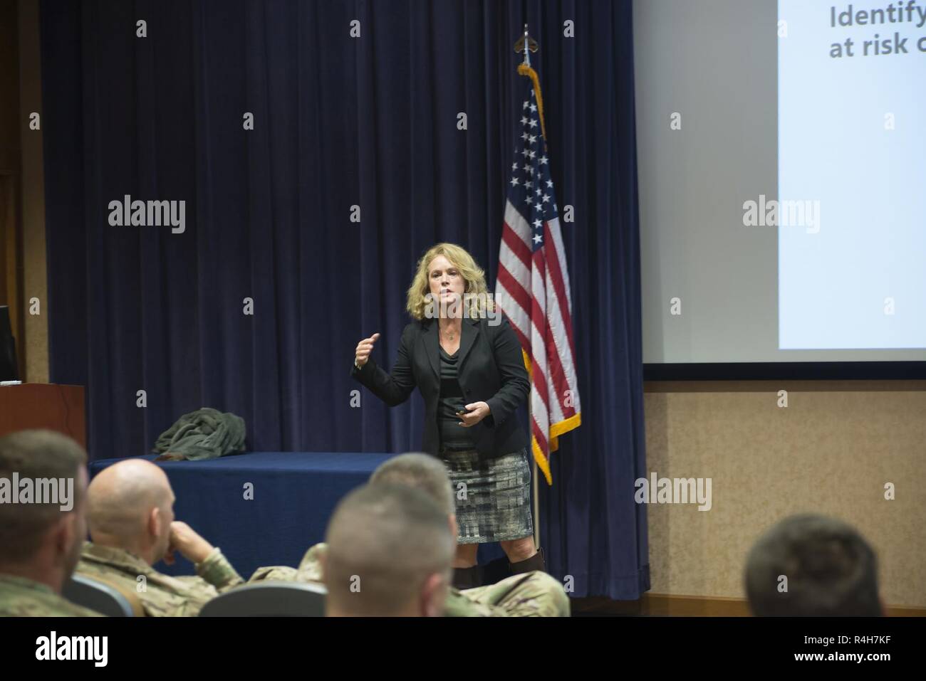 Guest speaker Rachael Frost, Investigator for the Riverside County