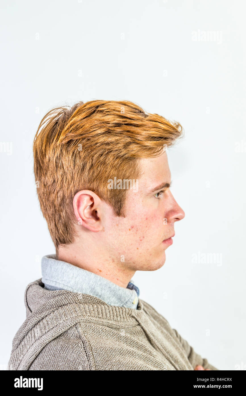 Cute Teenage Boy With Red Hair Stock Photo 226576670 Alamy