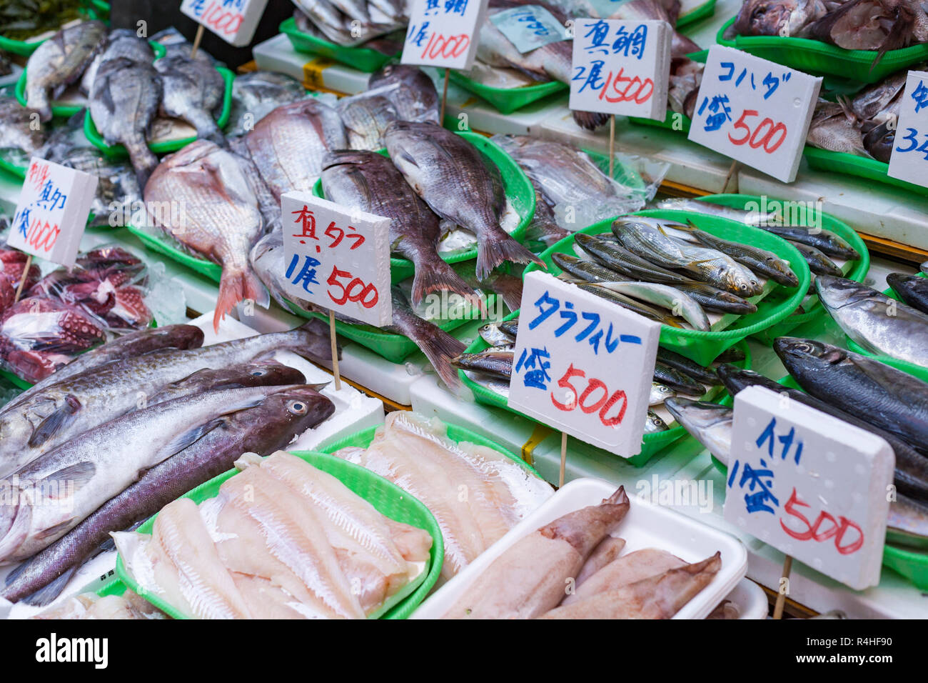 Tsukiji Fish Market, Japan Stock Photo Alamy