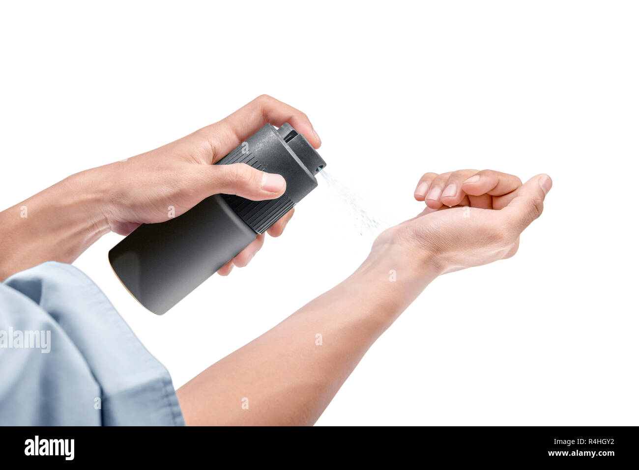 Man spraying perfume hi-res stock photography and images - Alamy