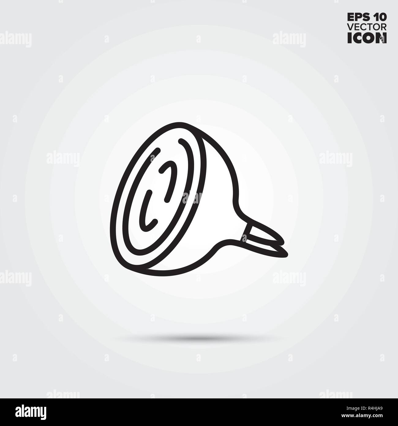Onion line icon. Healthy vegetable vector symbol. Stock Vector