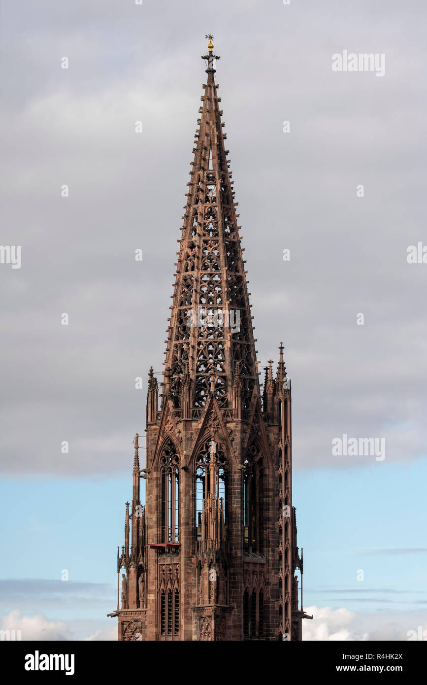 Freiburg, Münster Unserer Lieben Frau, Turmhelm von Südosten Stock Photo