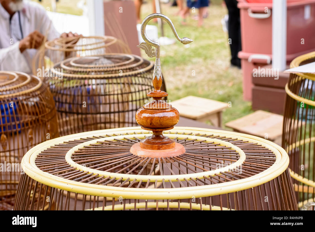 Hook bird cage Stock Photo - Alamy