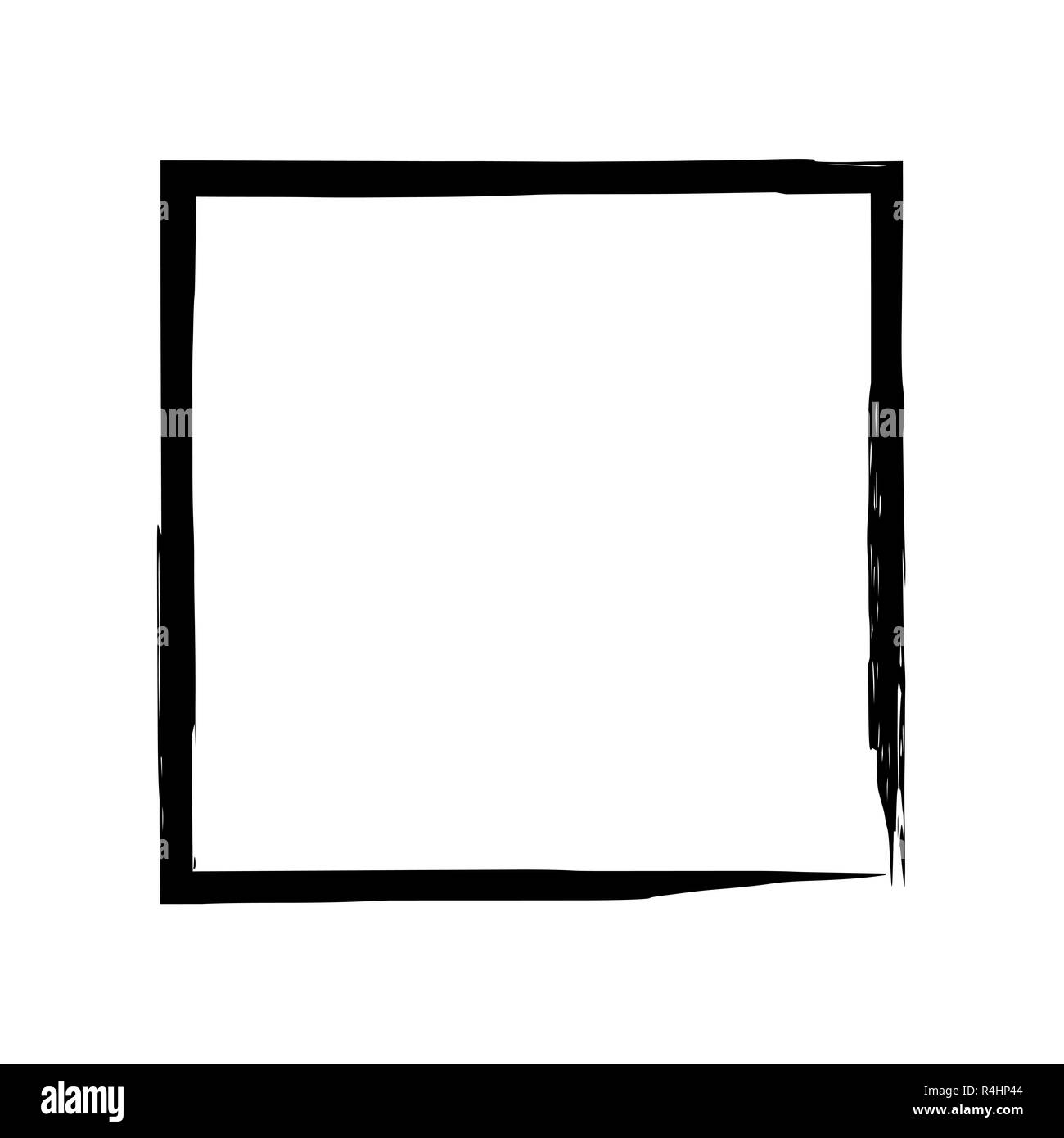 Frame square ink grunge background Stock Photo - Alamy