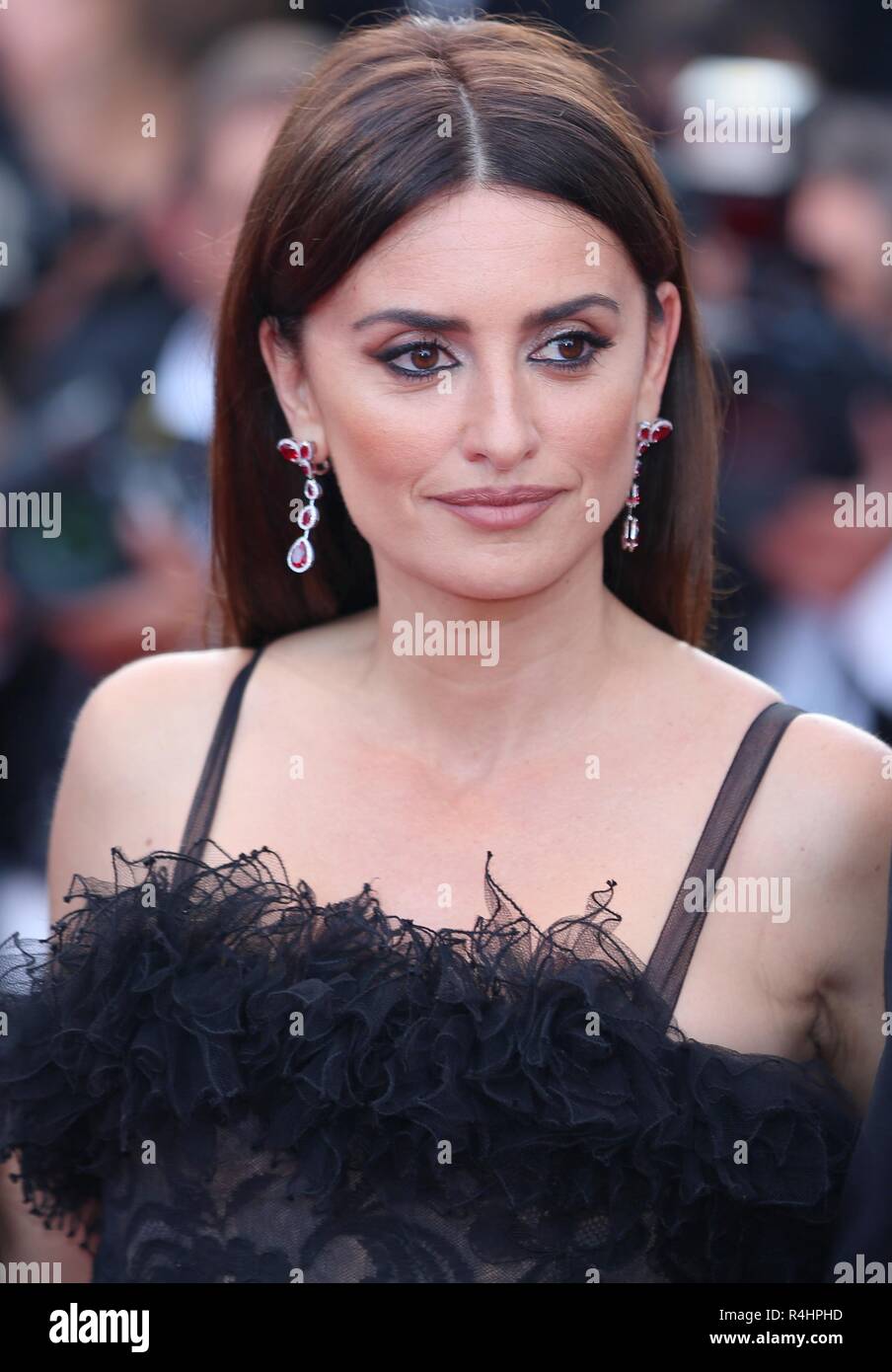 CANNES, FRANCE – MAY 08, 2018: Penelope Cruz walks the red carpet ahead of the 'Todos lo saben' screening at the 71th Festival de Cannes Stock Photo