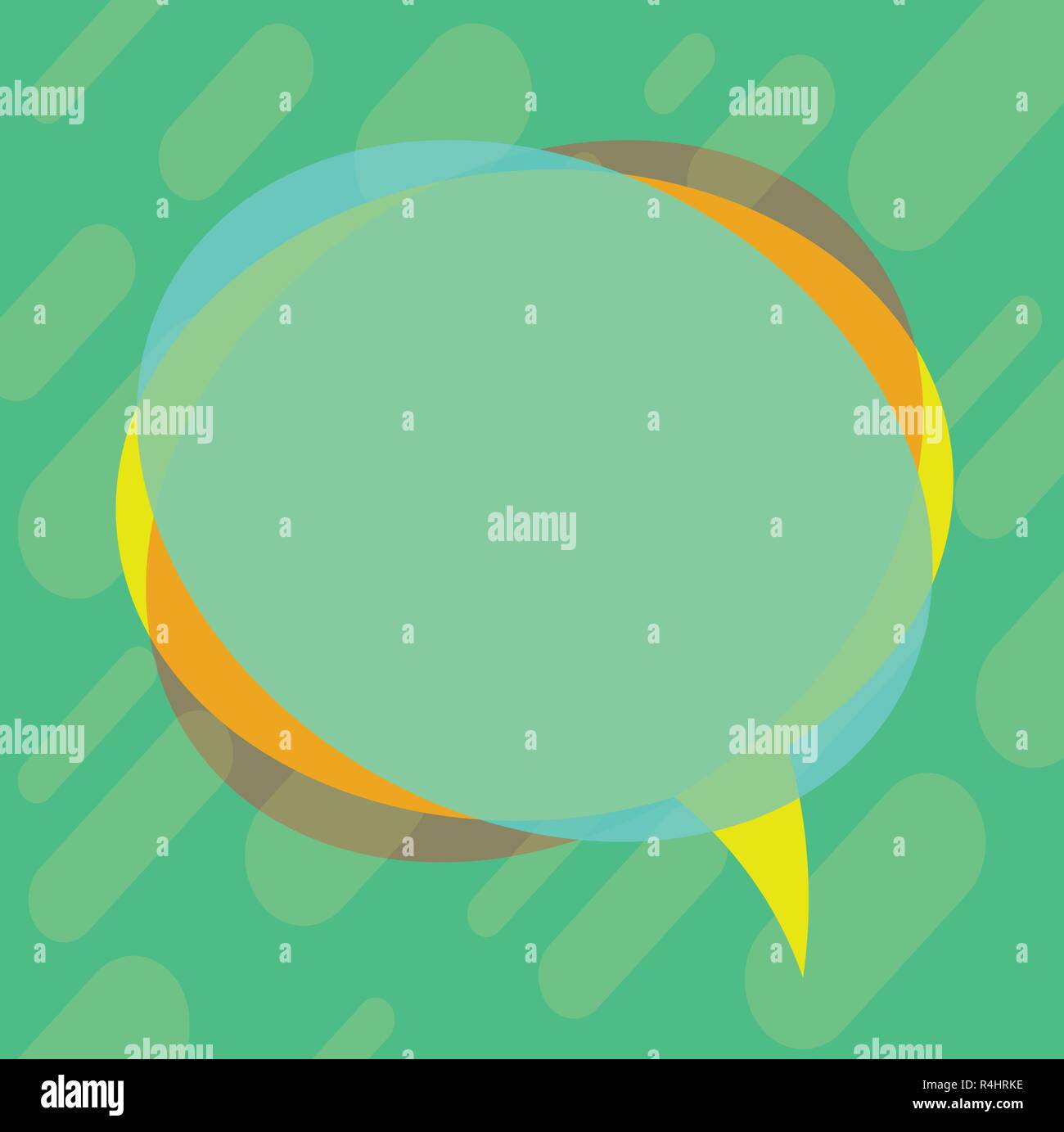 Design business concept Business ad for website promotion banners empty social media ad. Blank Speech Bubble Vector and Stack of Transparent Circle Ov Stock Vector