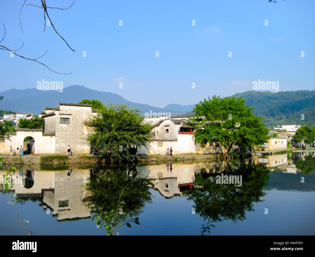 Unesco listed Hongcun old village with traditional Huizhou architecture ...