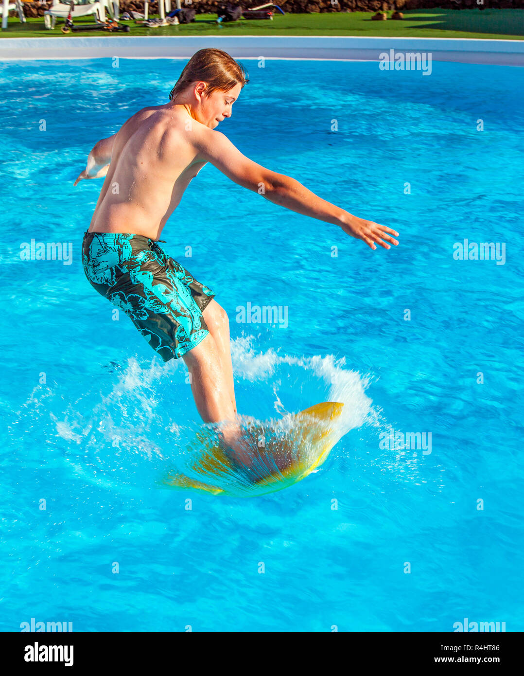 Boy spring board swimming pool hires stock photography and images Alamy