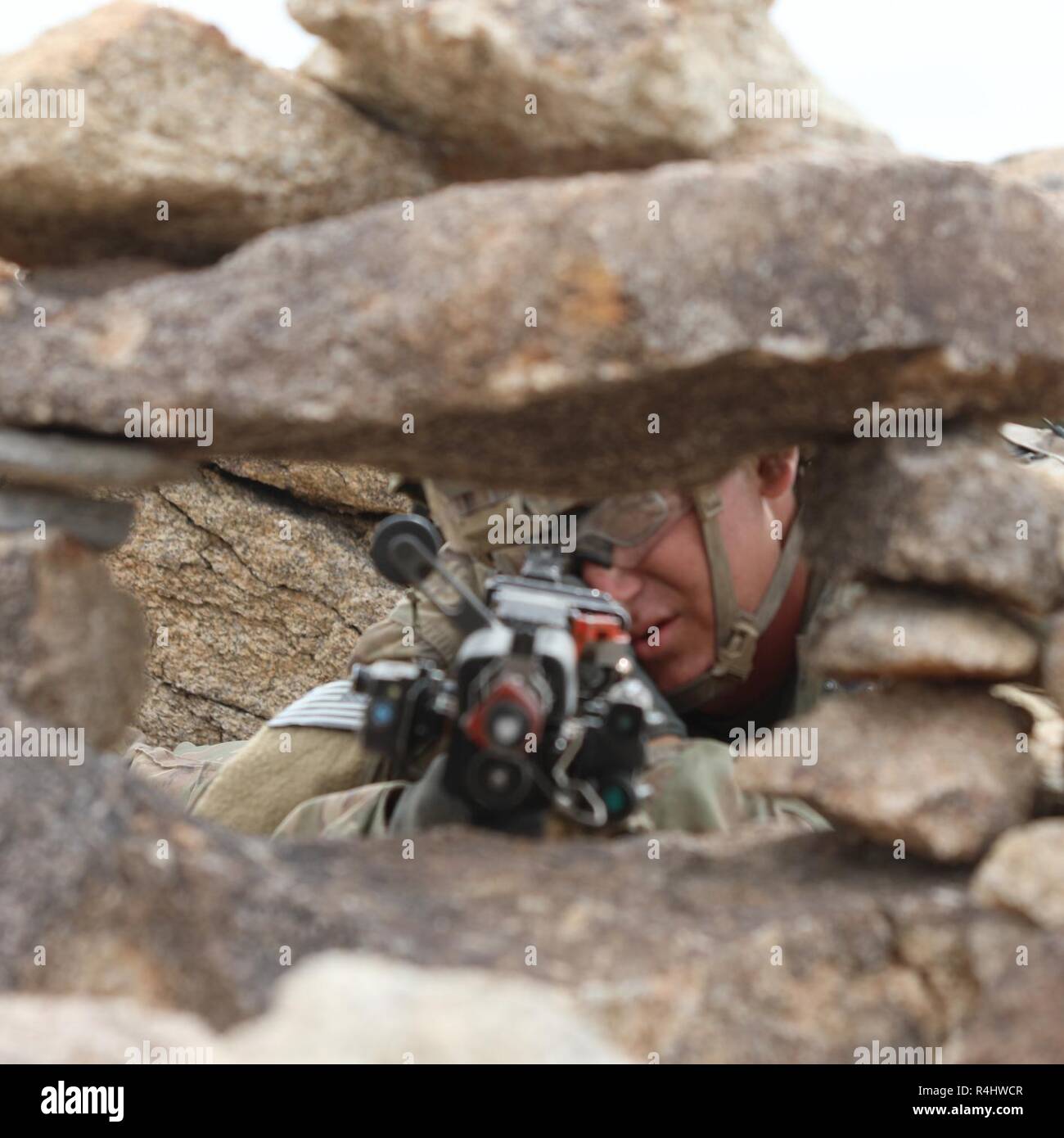 A U.S. Army Soldier assigned to 6th Squadron, 1st Cavalry Regiment, 1st ...