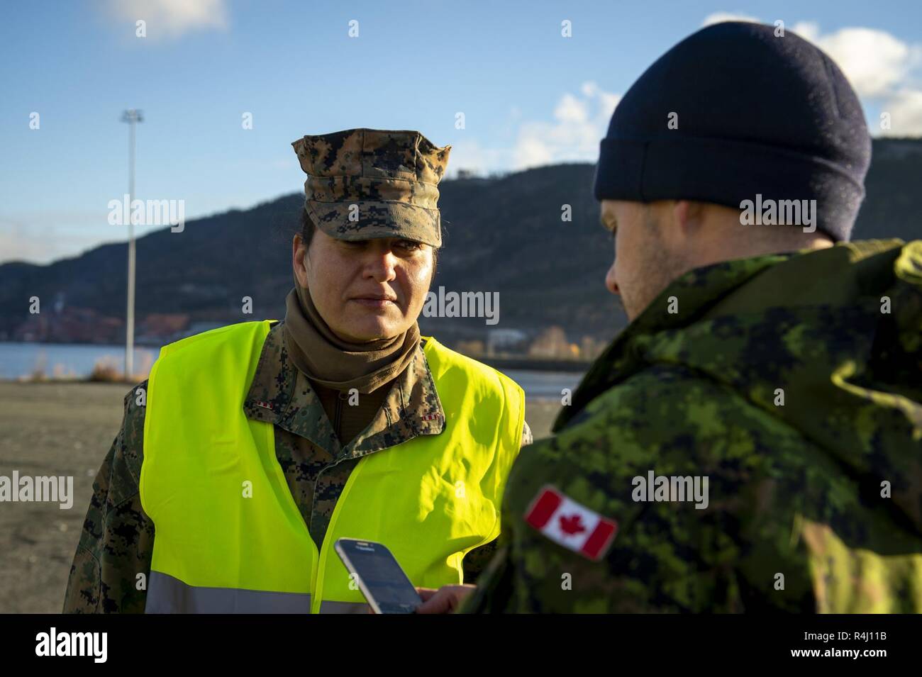 Chief warrant officer mary ann bronza port officer in charge with the