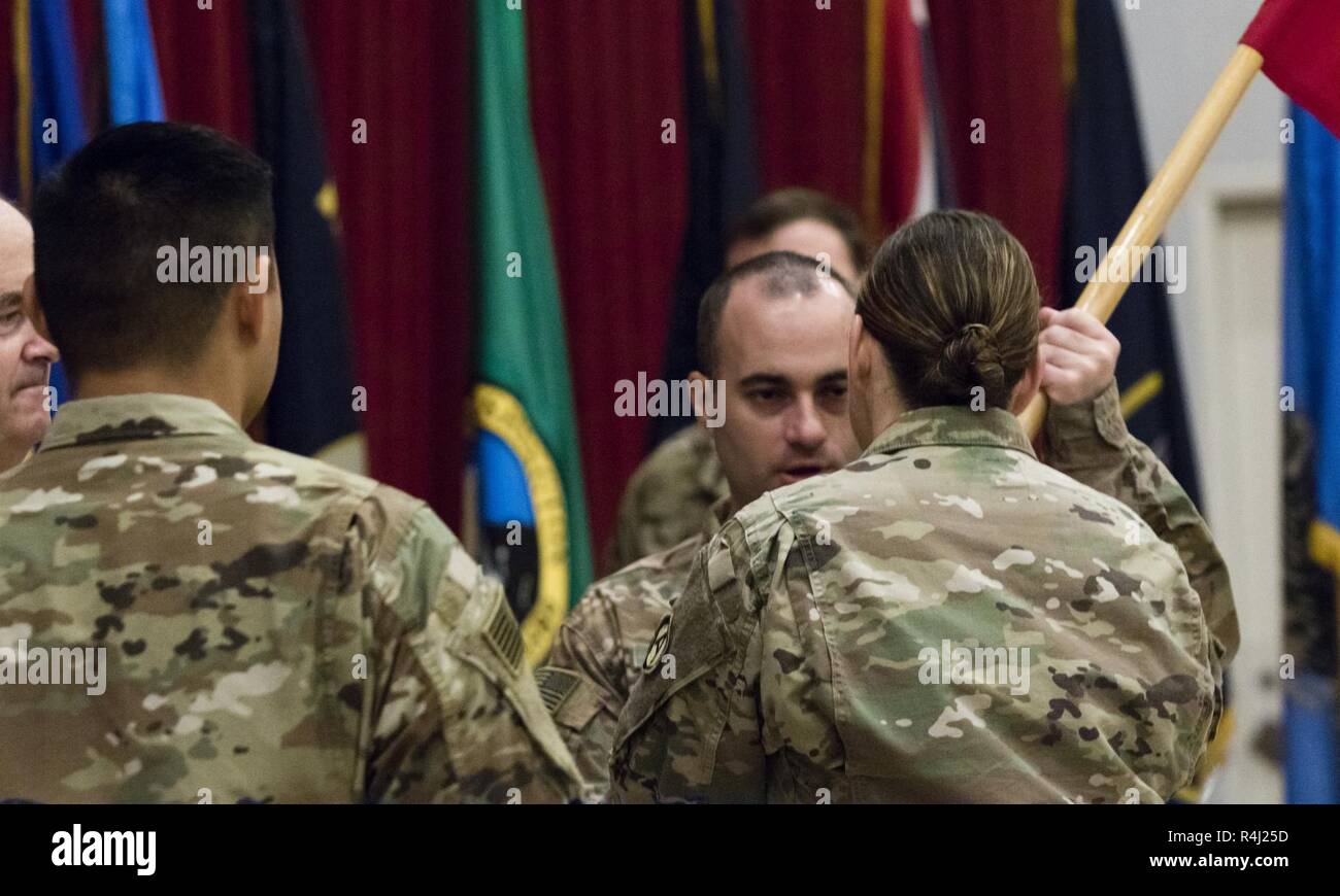 U.S. Army Capt. Matthew J. Campbell, outgoing commander of U.S. Army ...