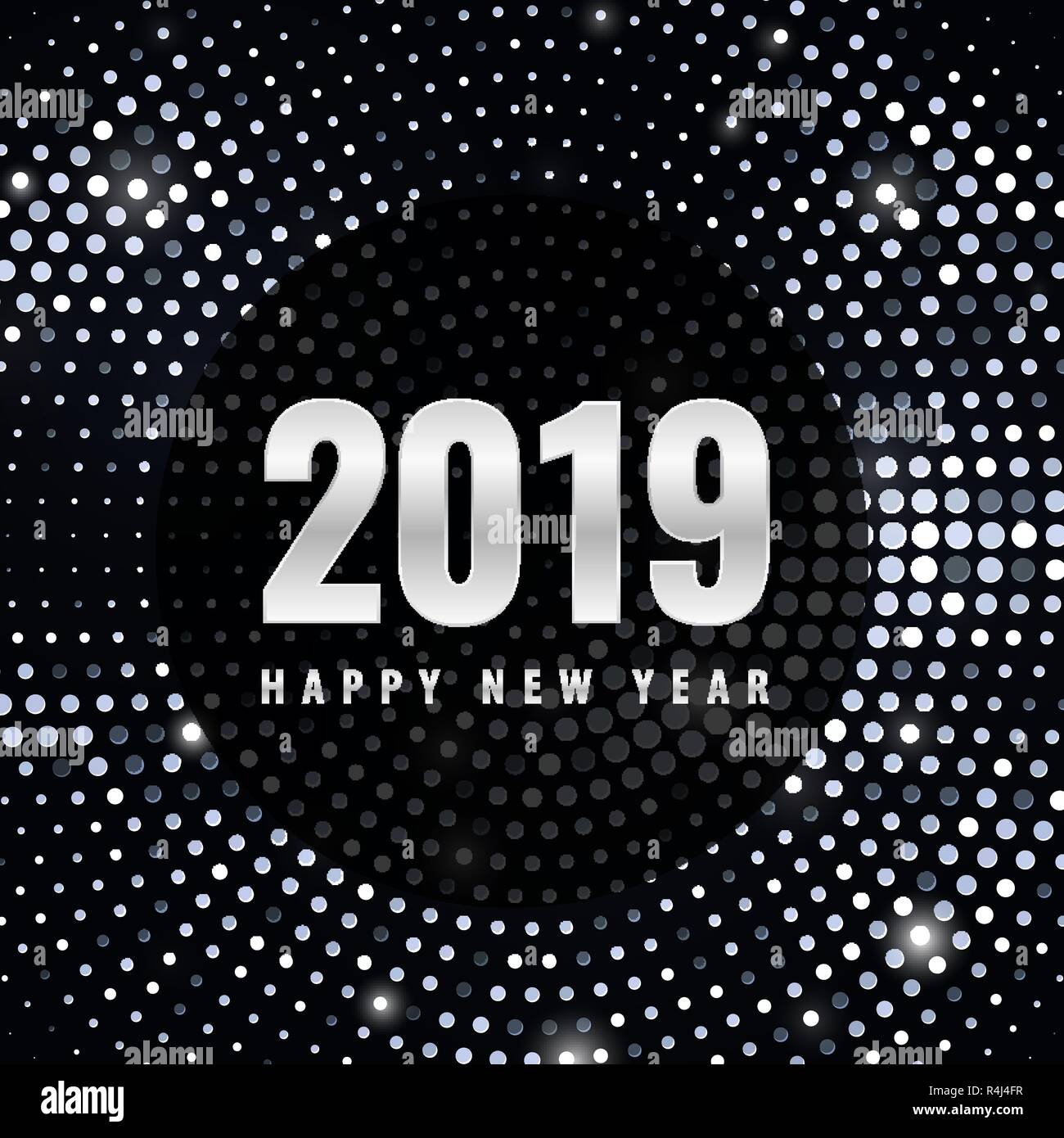 Happy New 2019 Year Stock Vector