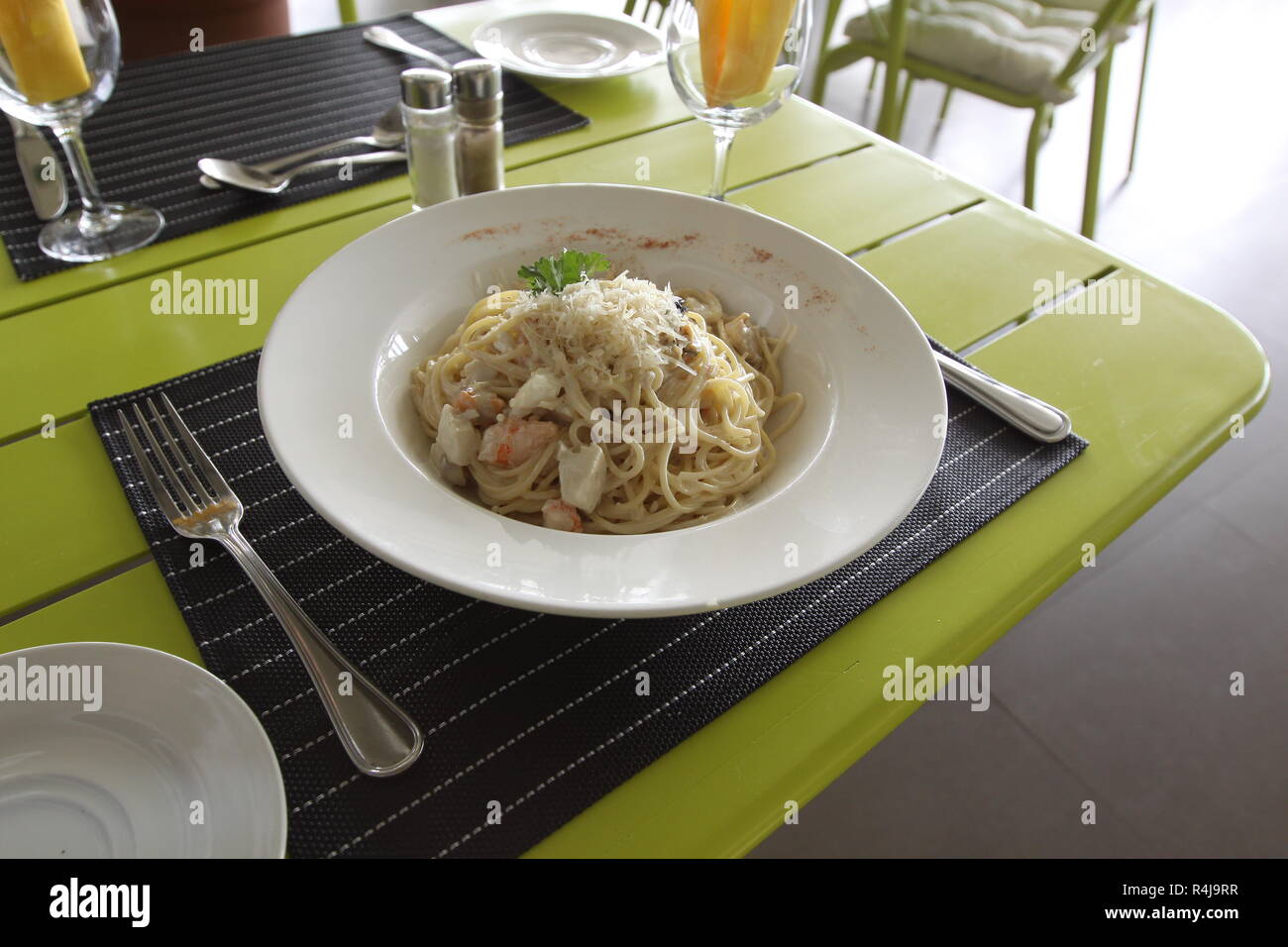 Restaurant menu. Dishes which give at restaurants. Salads, second ...