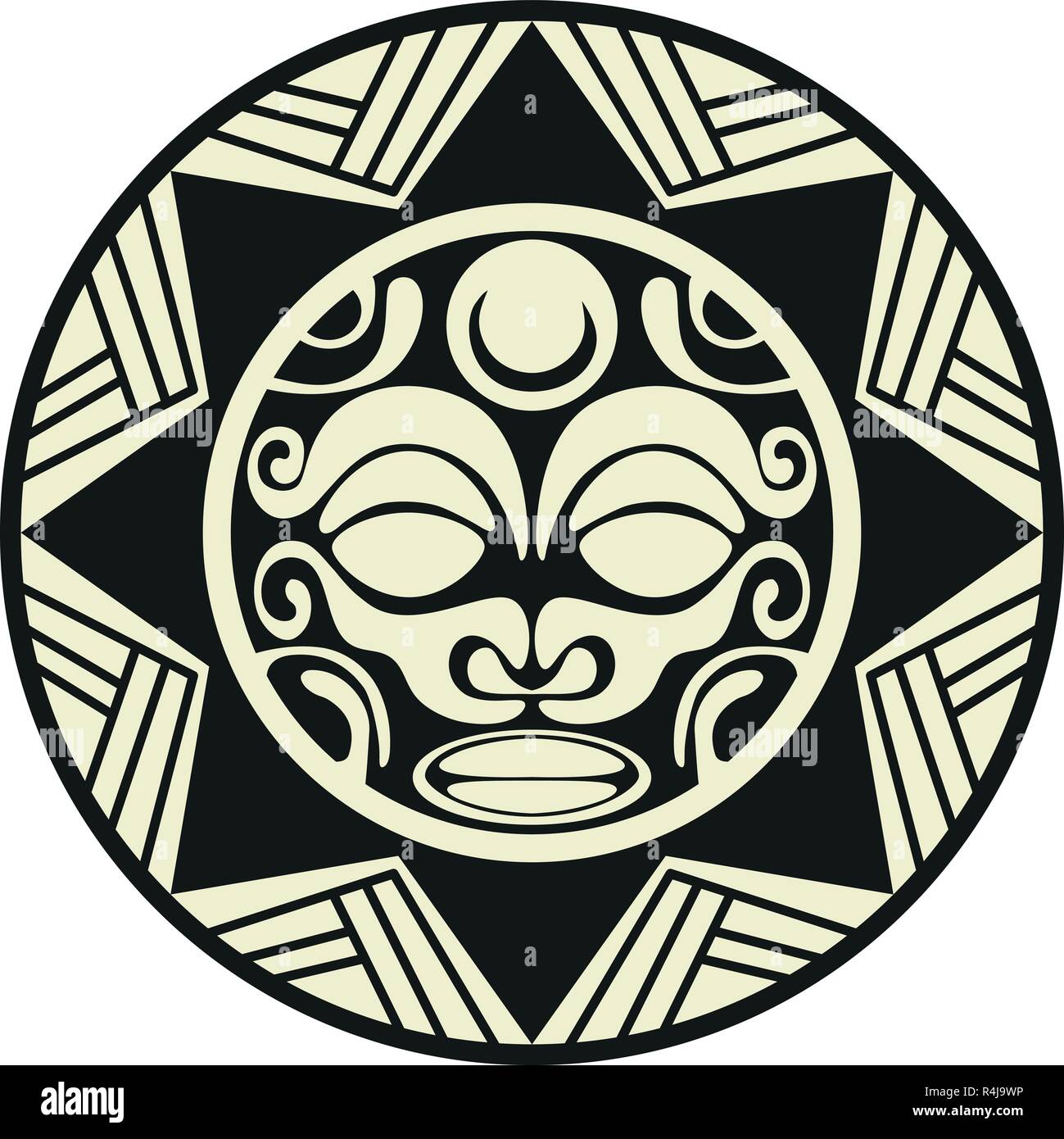 Tribal Sun Tattoo Vector Stock Vector (Royalty Free) 504097591 |  Shutterstock