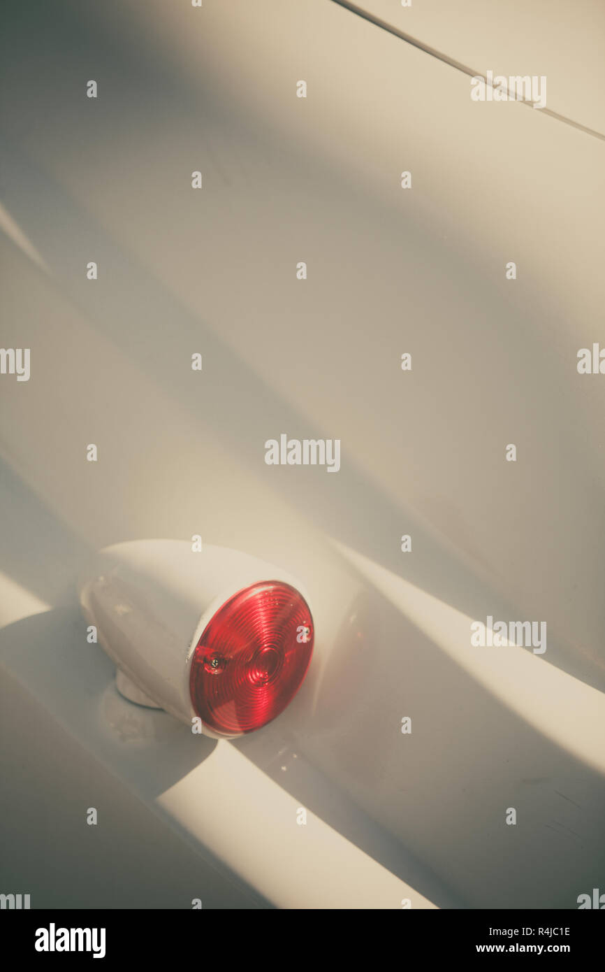 Vintage car turn signal Stock Photo Alamy