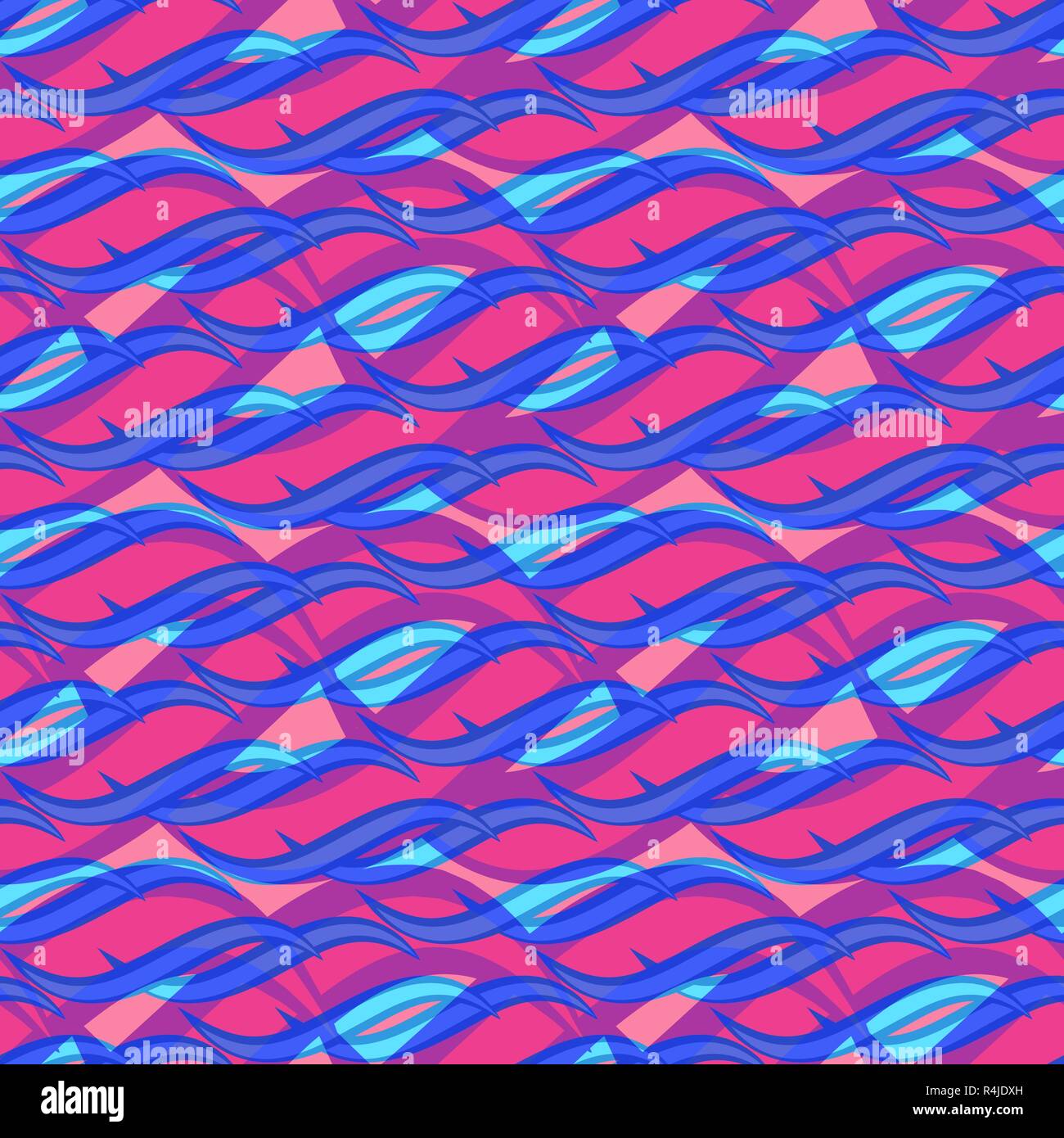Seamless repeating abstract background of abstract waves Stock Vector ...