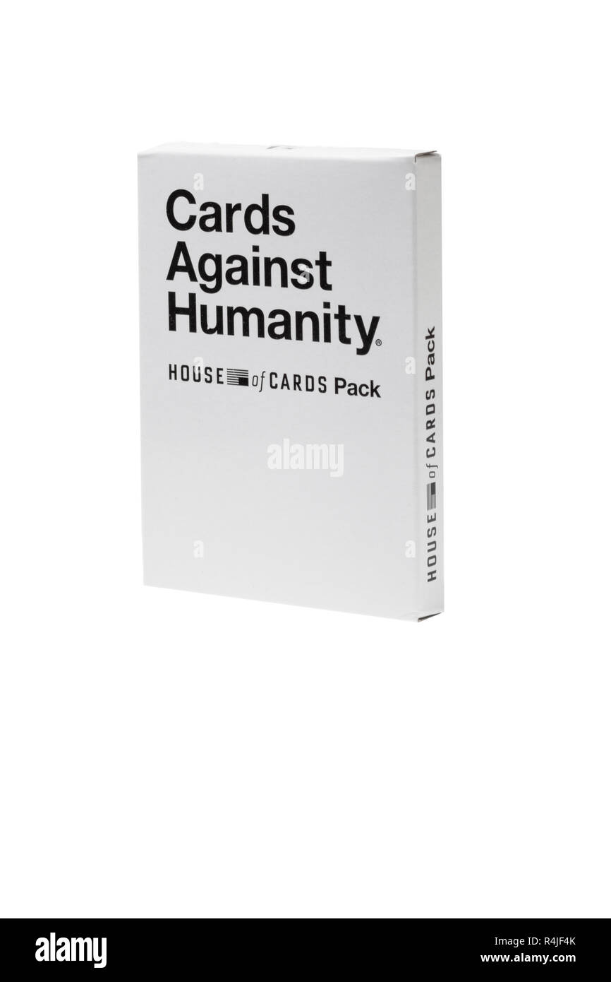 Box for the cards against humanity game Stock Photo