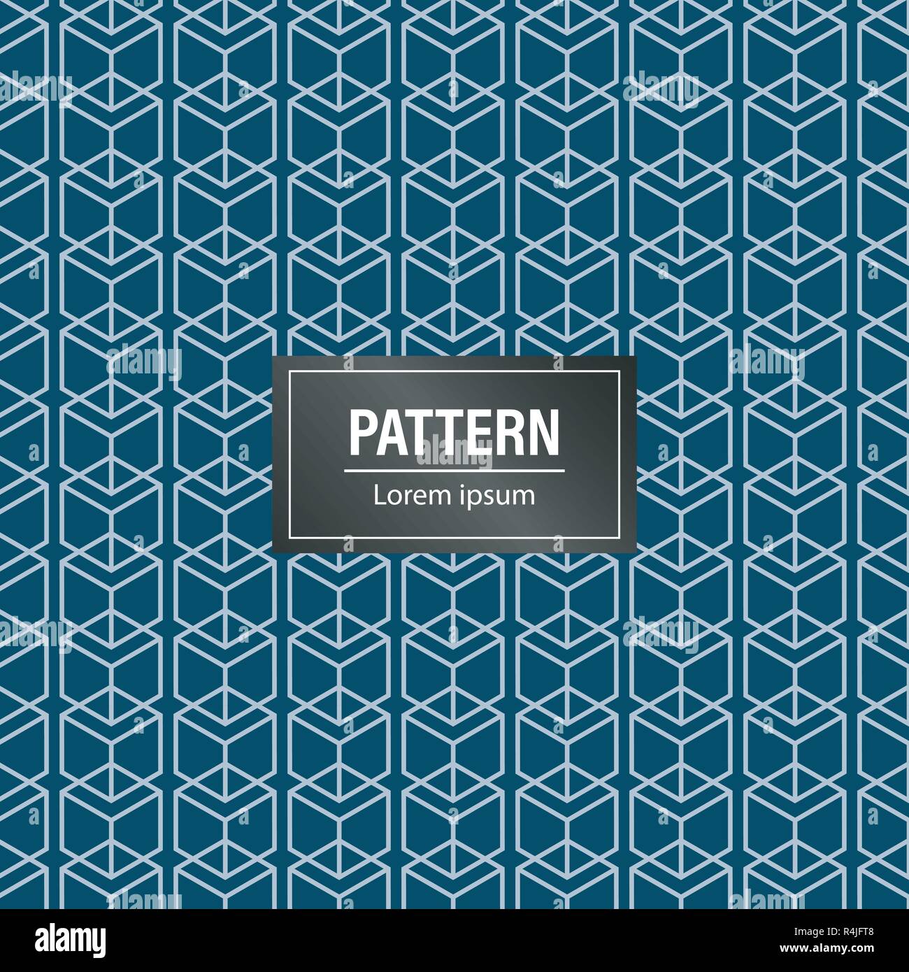 Geometric pattern background. Minimalist and modern blue background Stock Vector