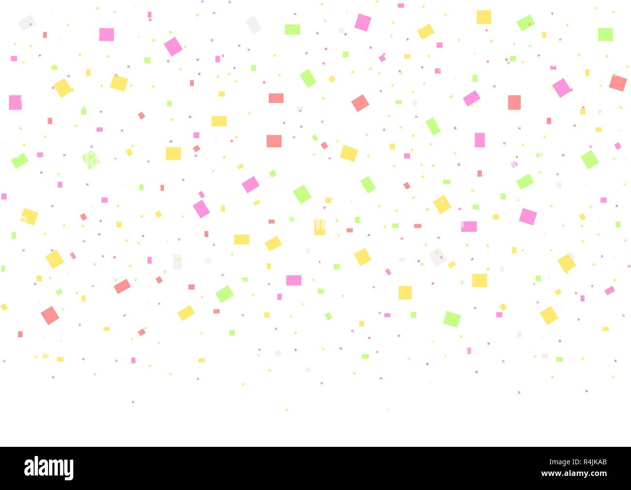 Colorful confetti ribbons festive background. Vector illustration Stock