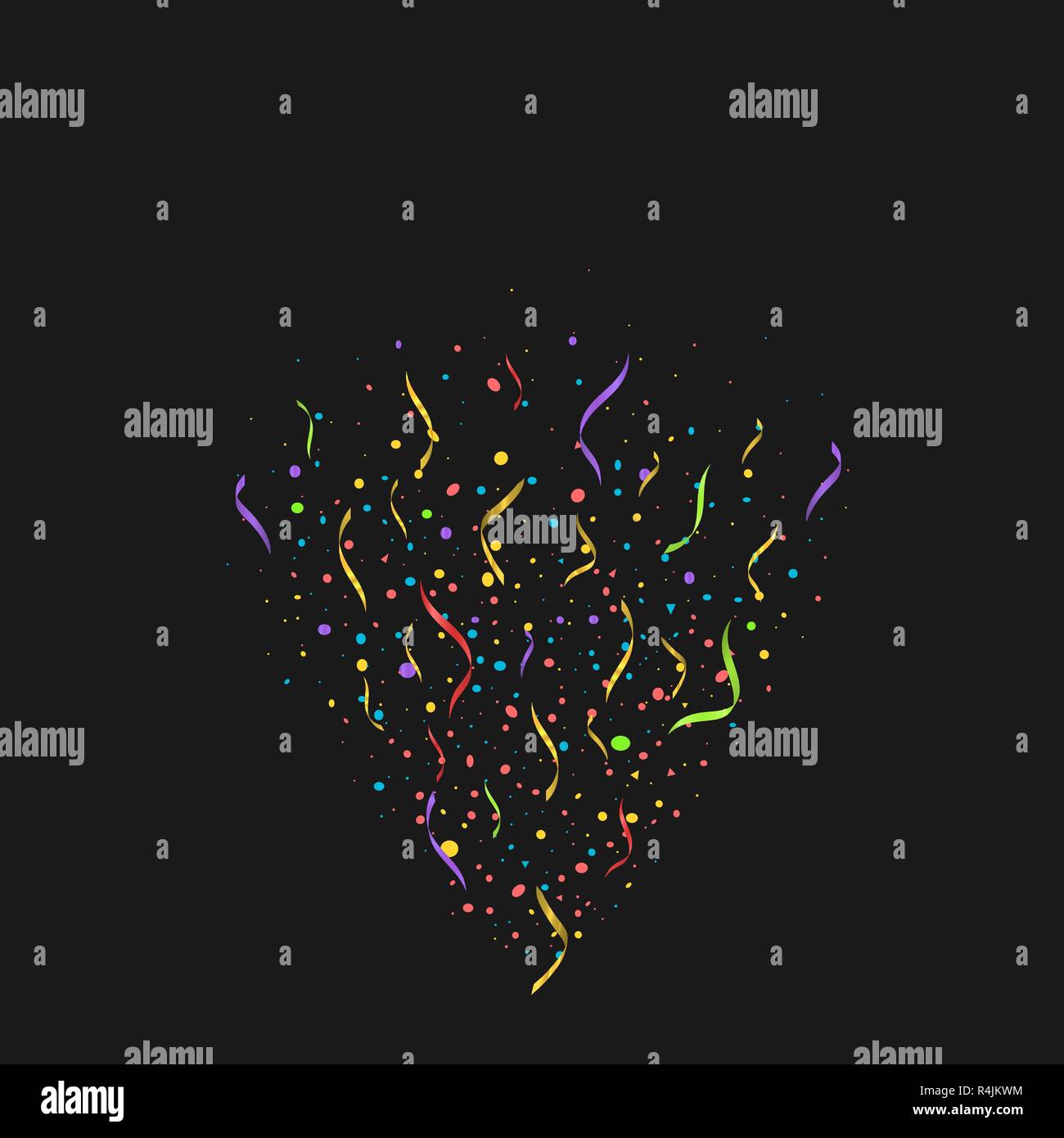 Colorful confetti background Stock Vector