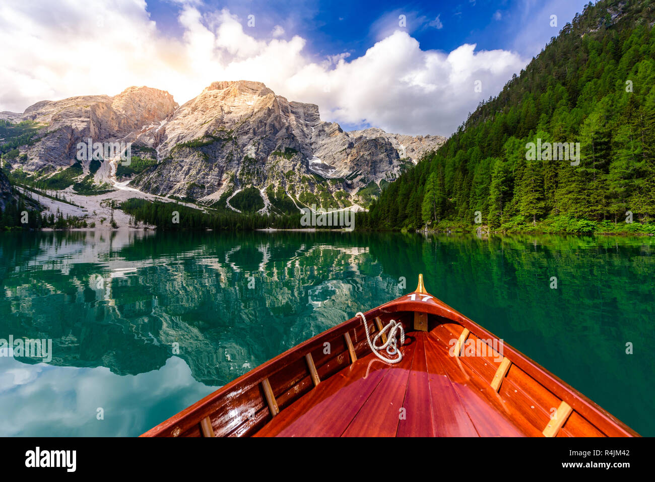 Lake Braies also Known As Pragser Wildsee Or Lago Di Braies In lake-braies-also-known-as-pragser-wildsee-or-lago-di-braies-in