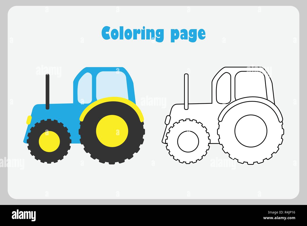 5500 Top Cartoon Tractor Coloring Pages  Images