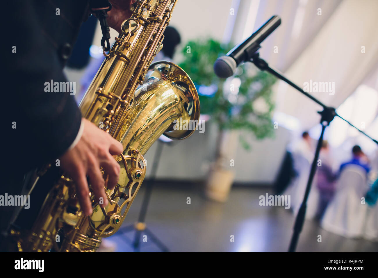 Musical Instruments Saxophone Player Hands Saxophonist Playing Jazz Music Alto Sax Musical