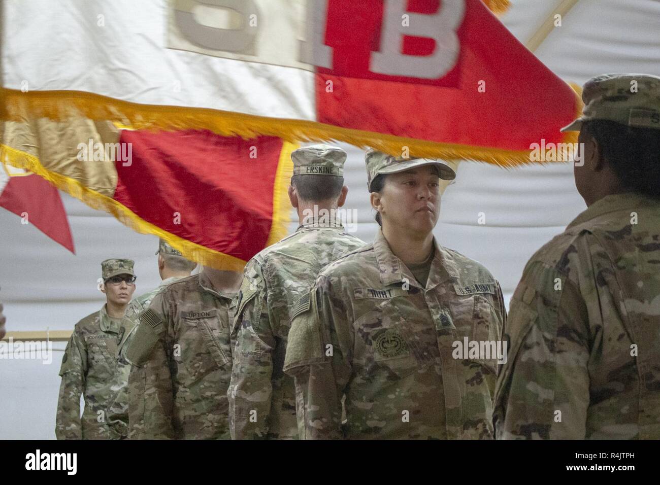 The command team of the 300th Sustainment Brigade conducts rehearsals ...