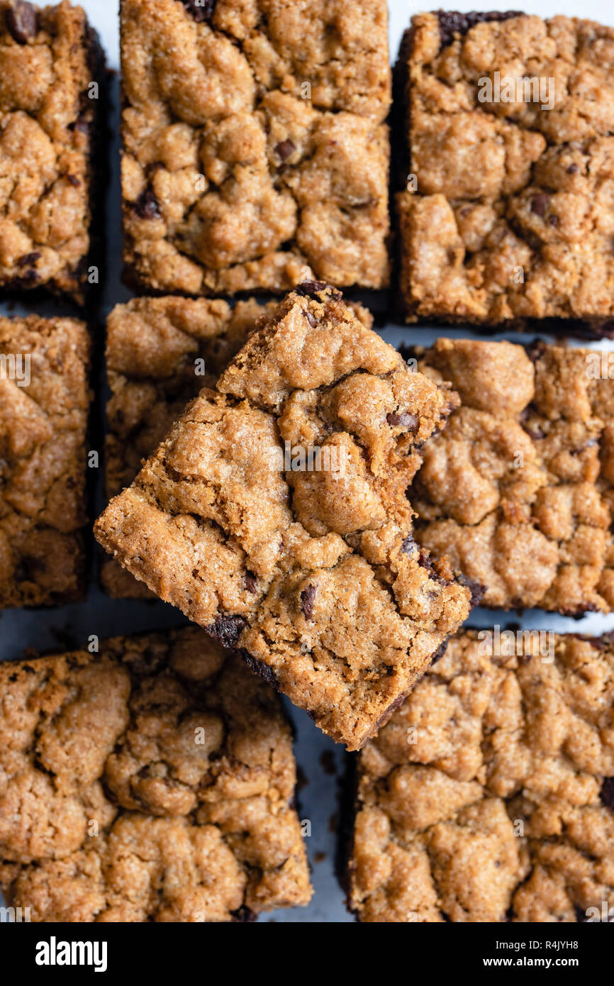 Brownie Cookie Stack Stock Photo Alamy