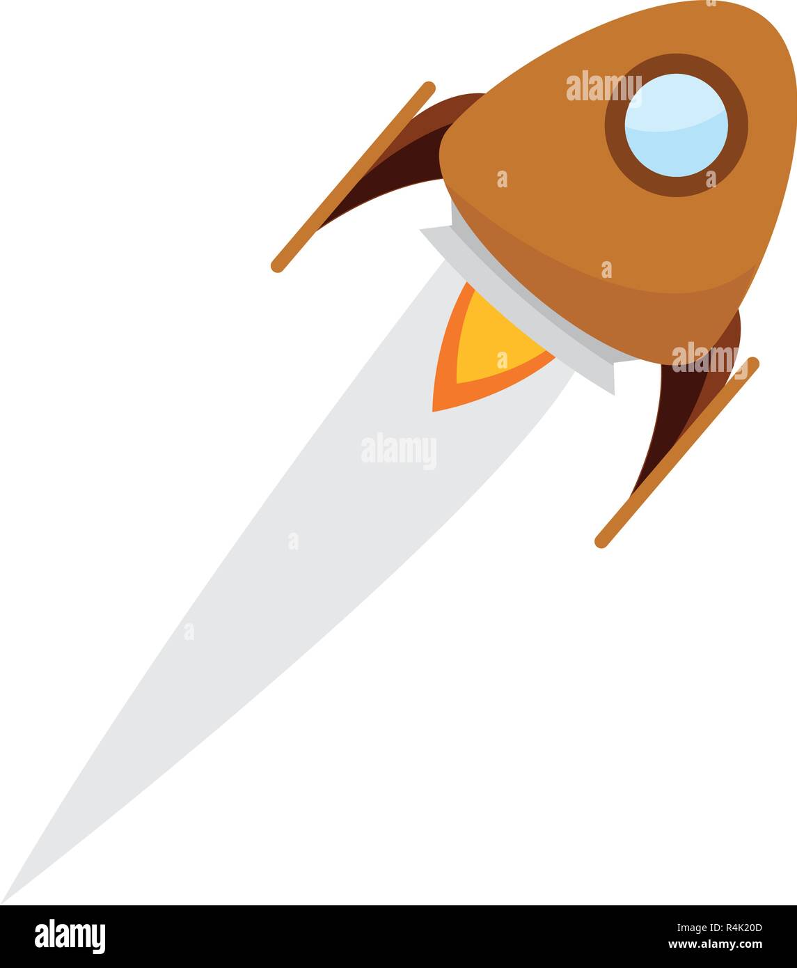Rocket in fly Stock Vector Image & Art - Alamy