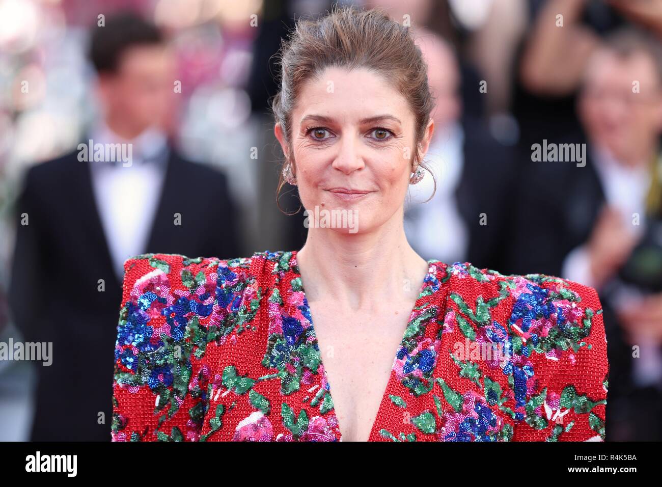 CANNES, FRANCE – MAY 08, 2018: Chiara Mastroianni walks the red carpet ahead of the 'Todos lo saben' screening at the 71th Festival de Cannes Stock Photo