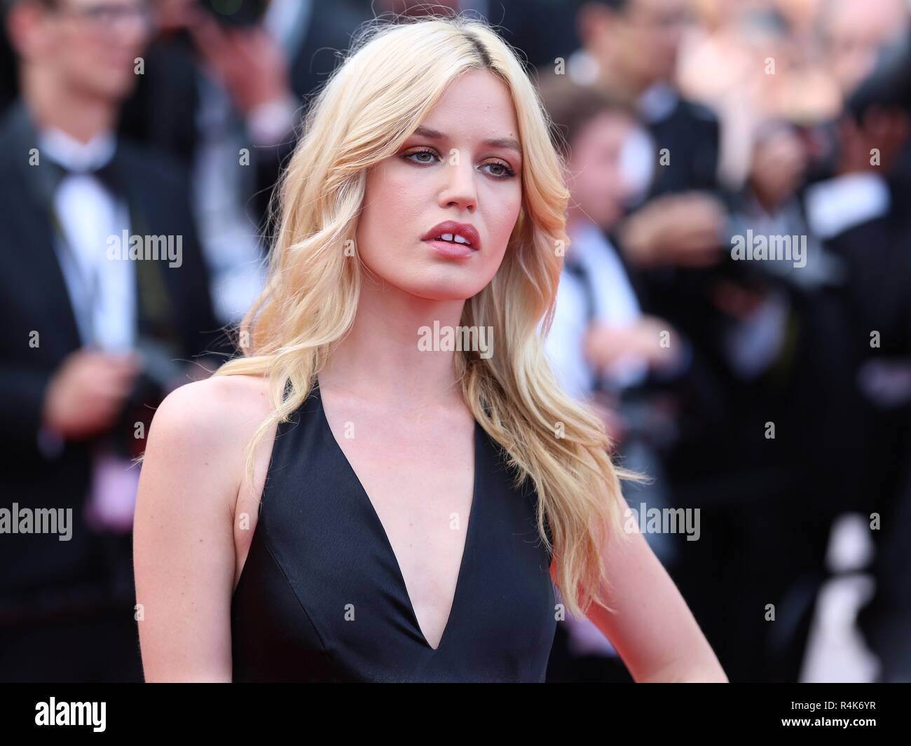 CANNES, FRANCE – MAY 08, 2018: Georgia May Jagger walks the red carpet ahead of the 'Todos lo saben' screening during the 71th Festival de Cannes Stock Photo
